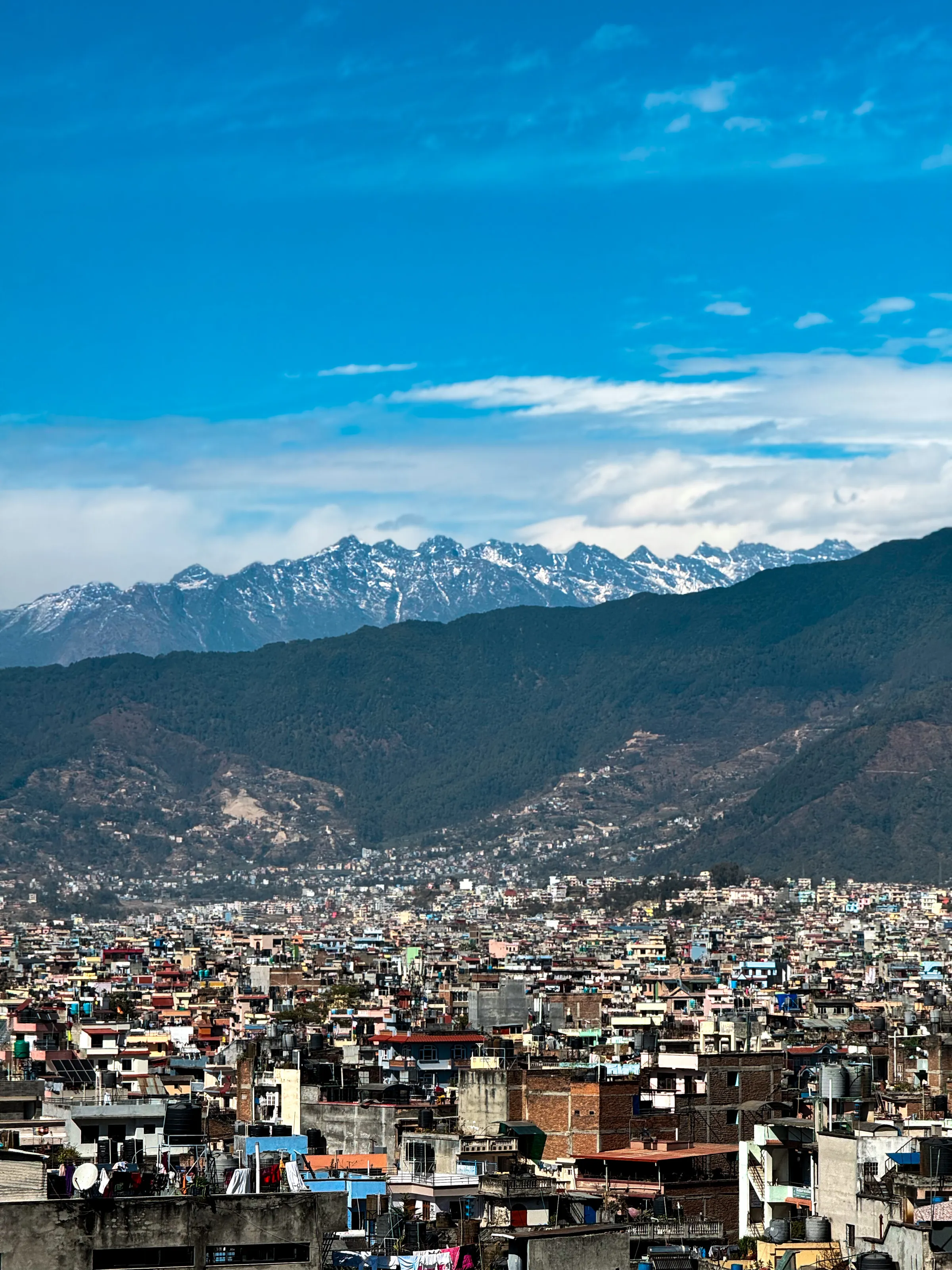 Kathmandu view of the Himalayas