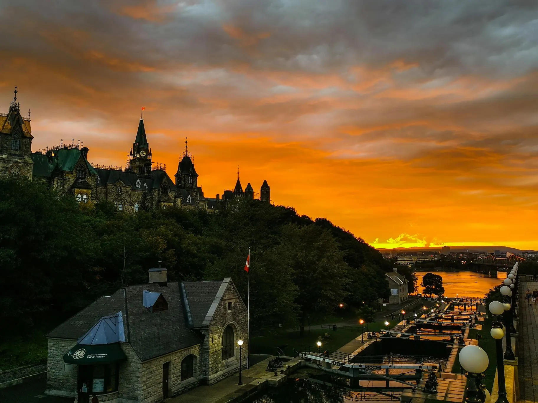 Downtown's Magical Sunset