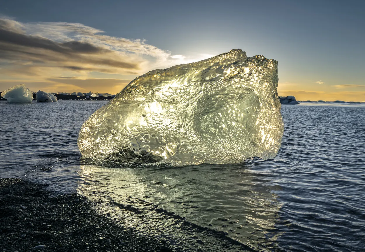 Glowing Ice