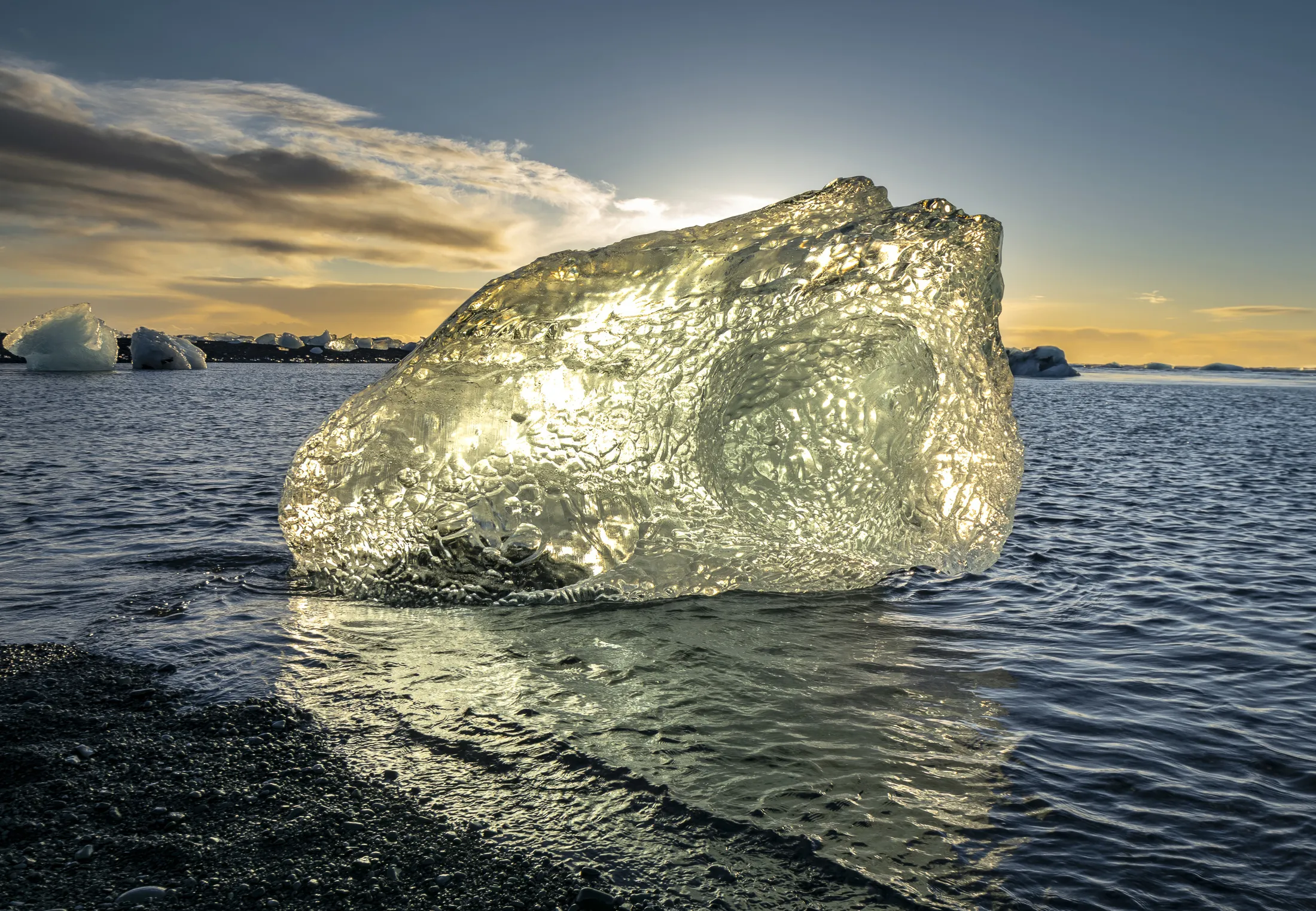 Glowing Ice