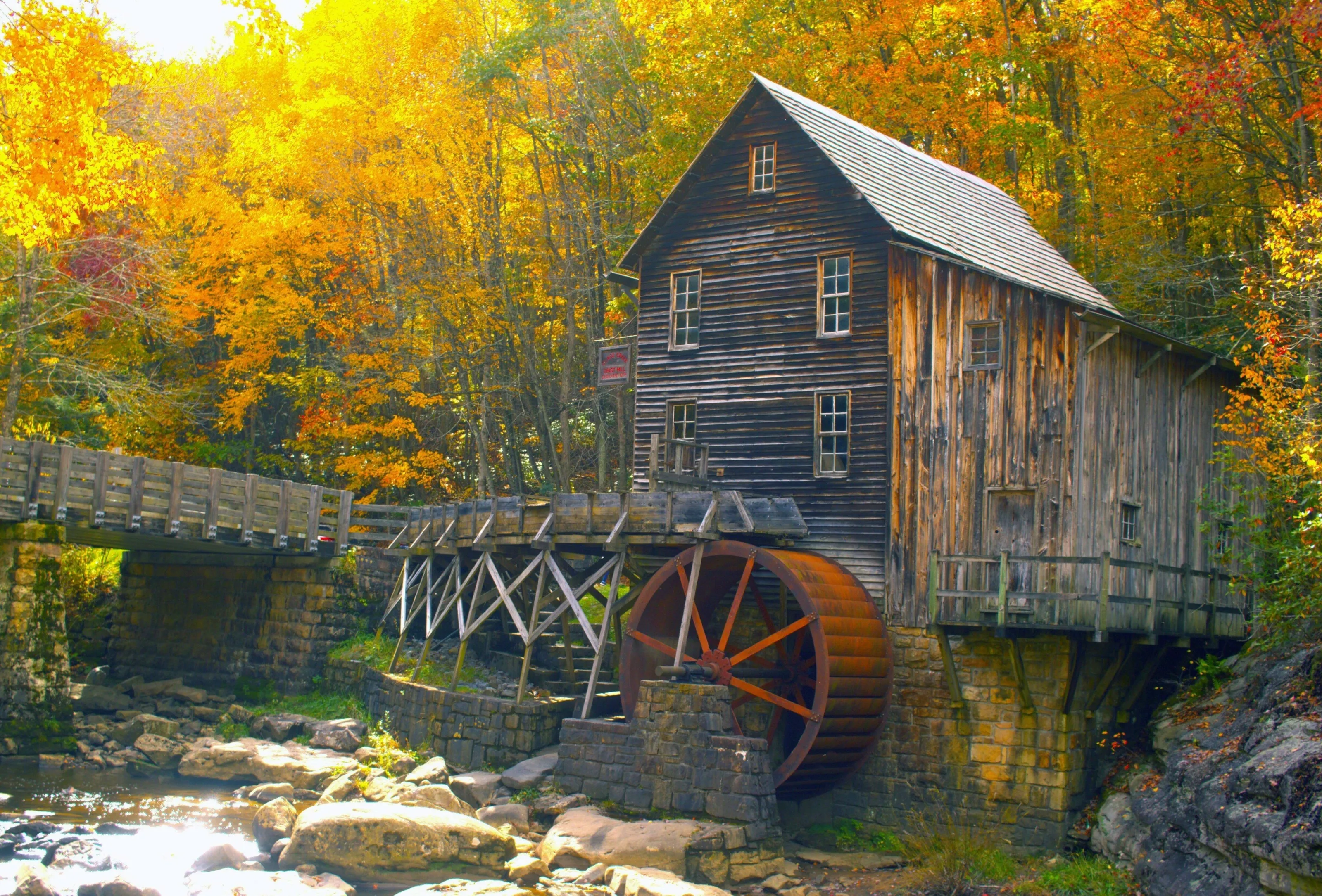Grist Mill in Autum