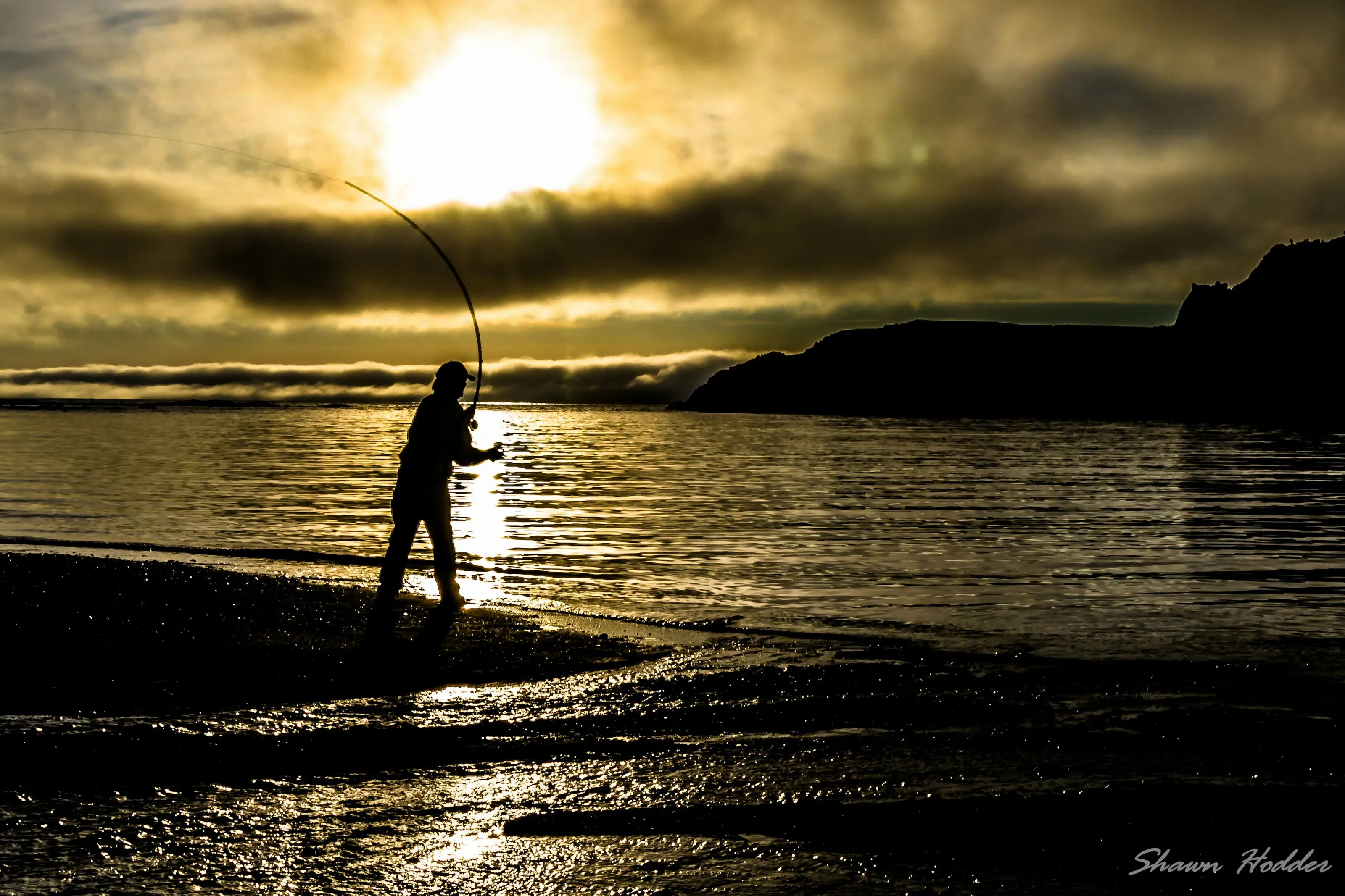 Sunset fishing