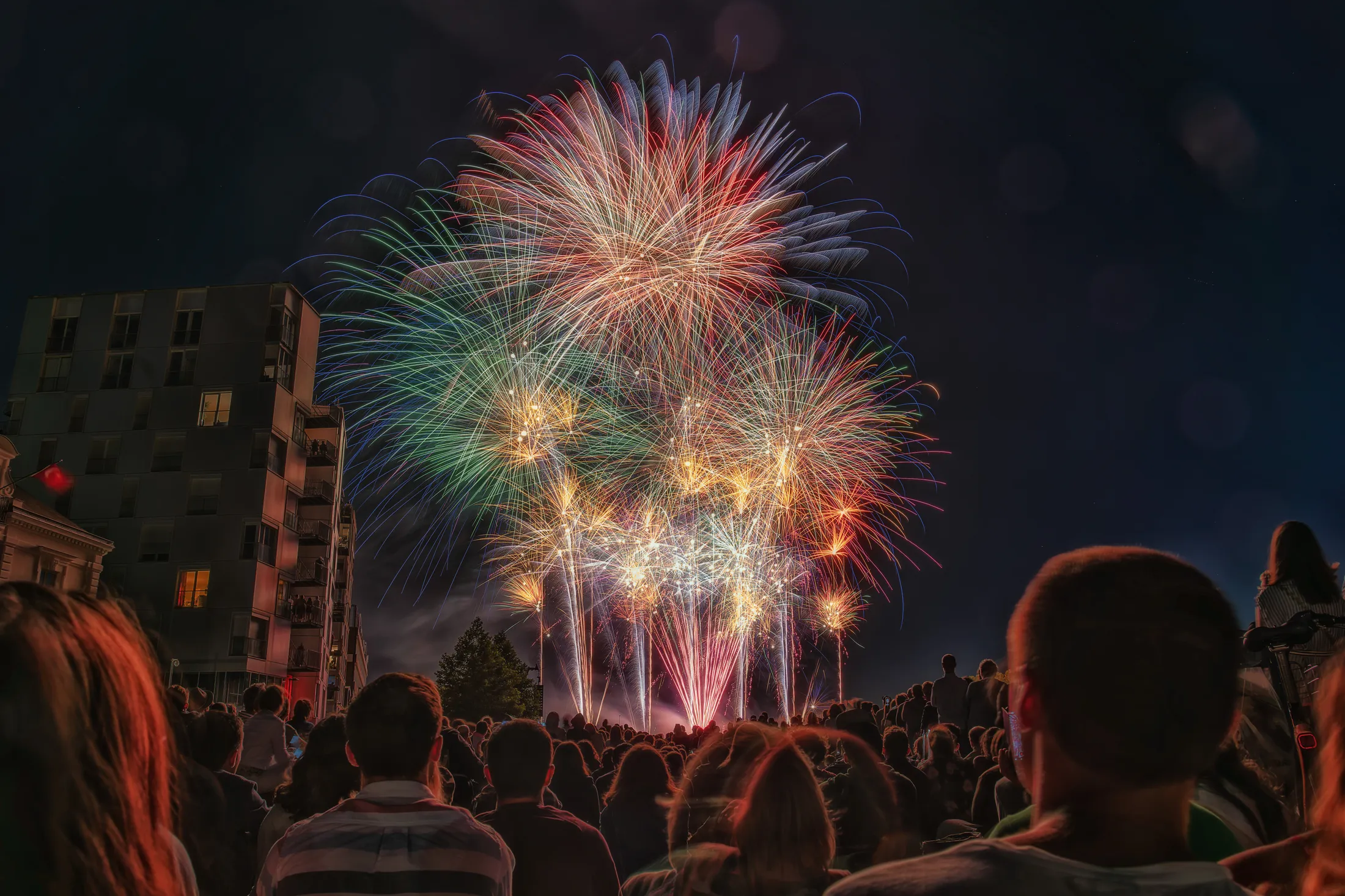 Fireworks 14th of July at Nantes
