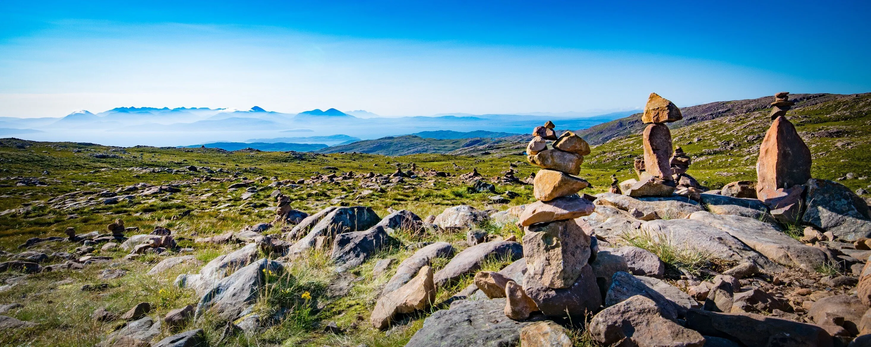 View to Skye from Bealach na Bà