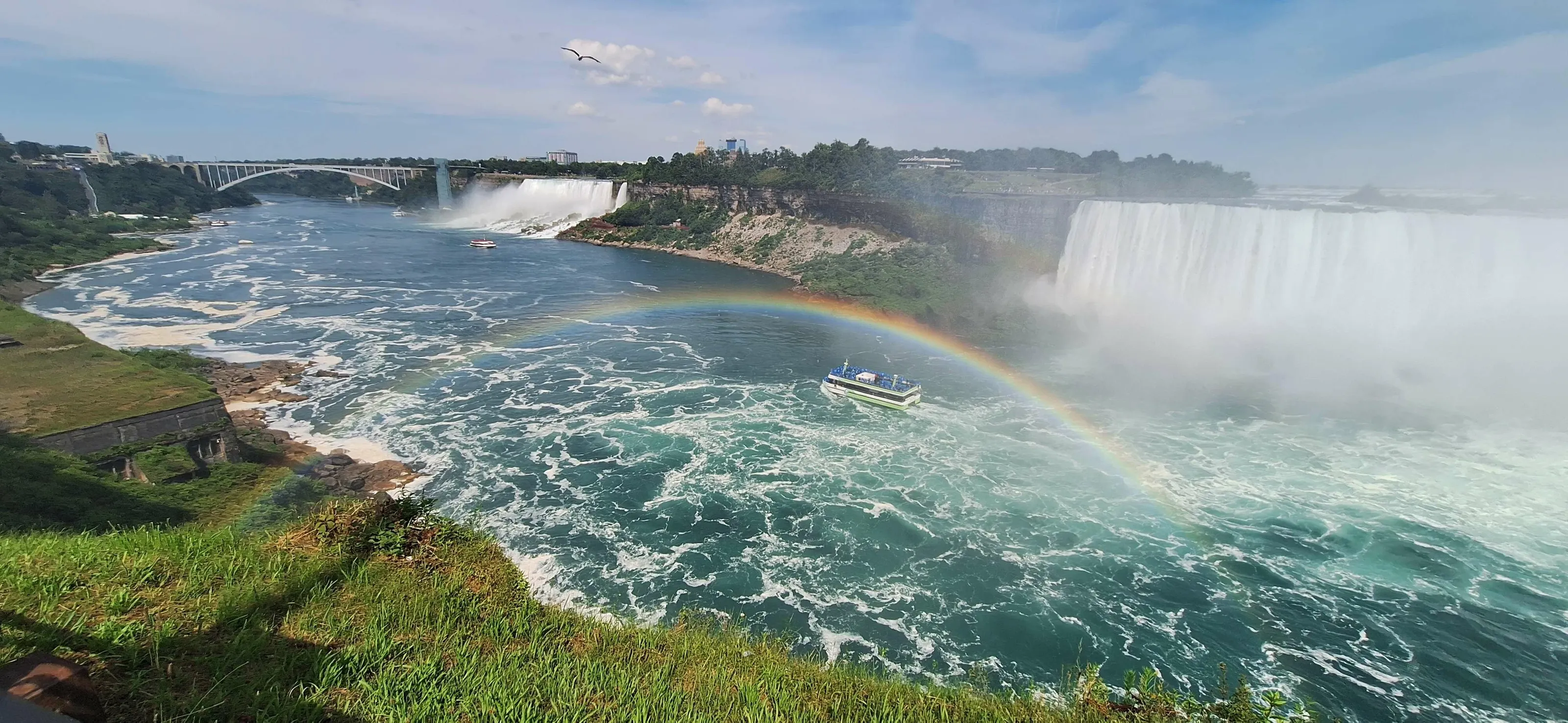 Rainbow over the falls