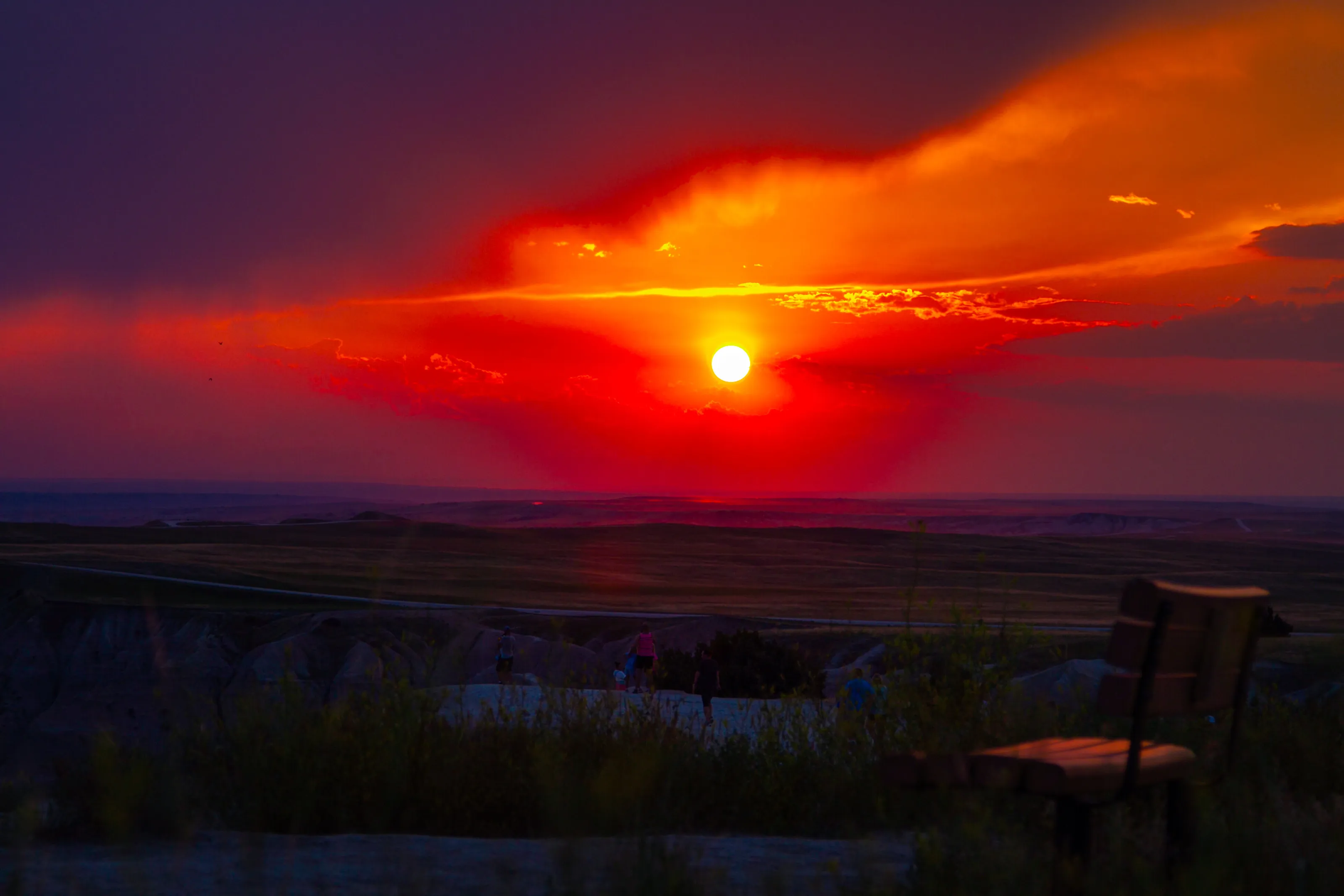 Beautiful Sunset at the Badlands