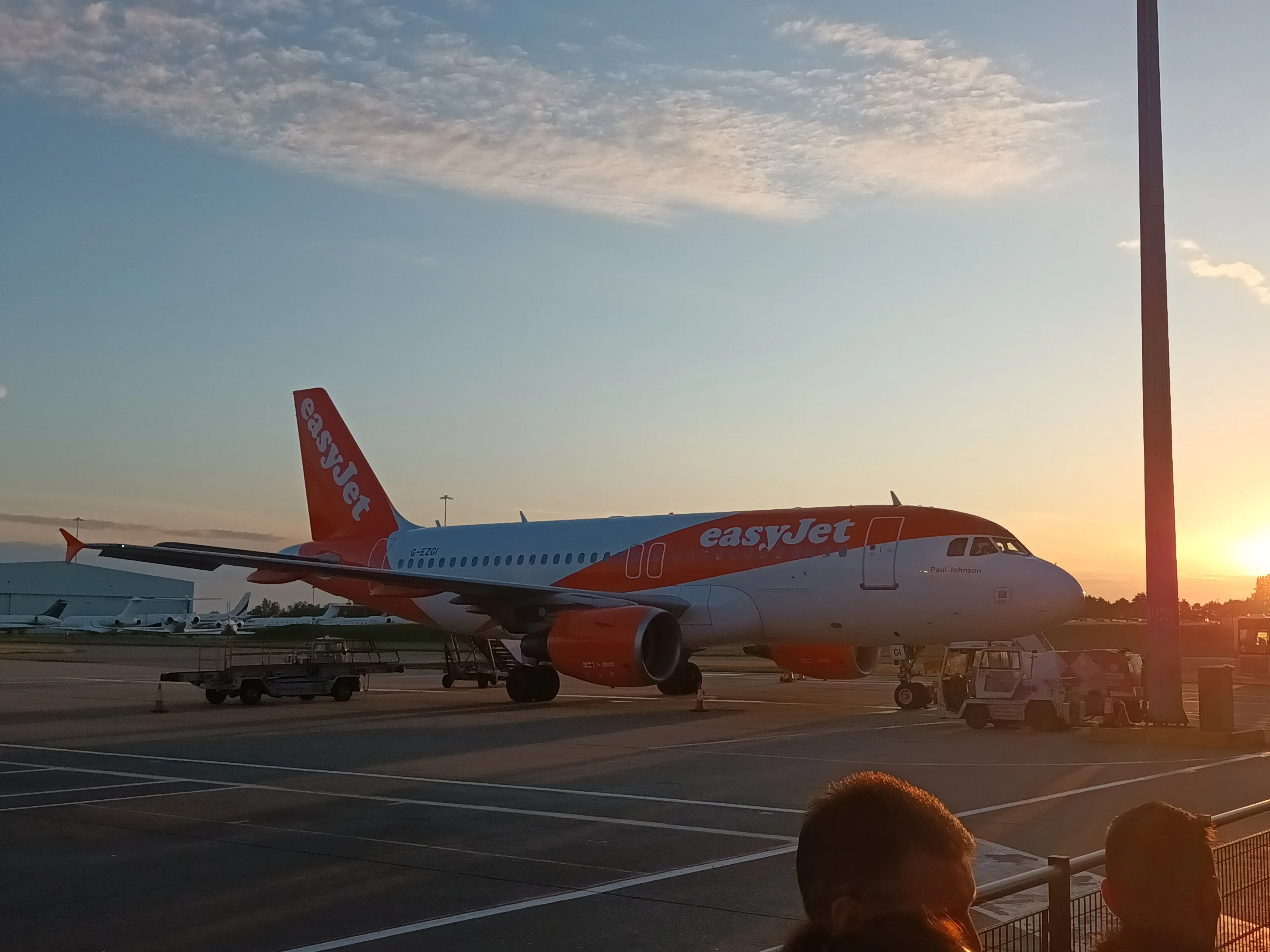 Boarding at sun rise