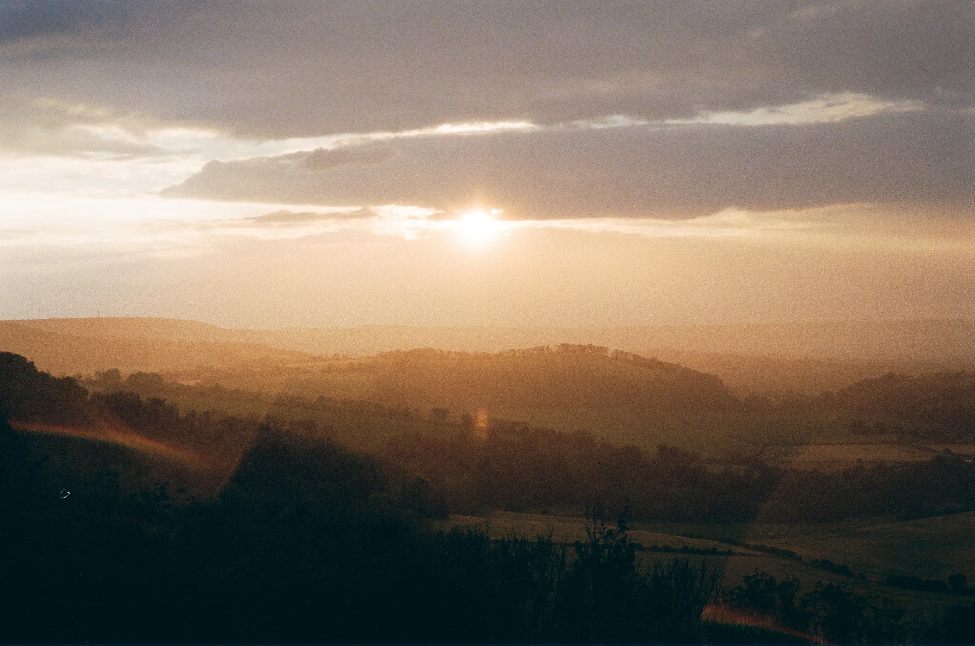 sunset at Harting down