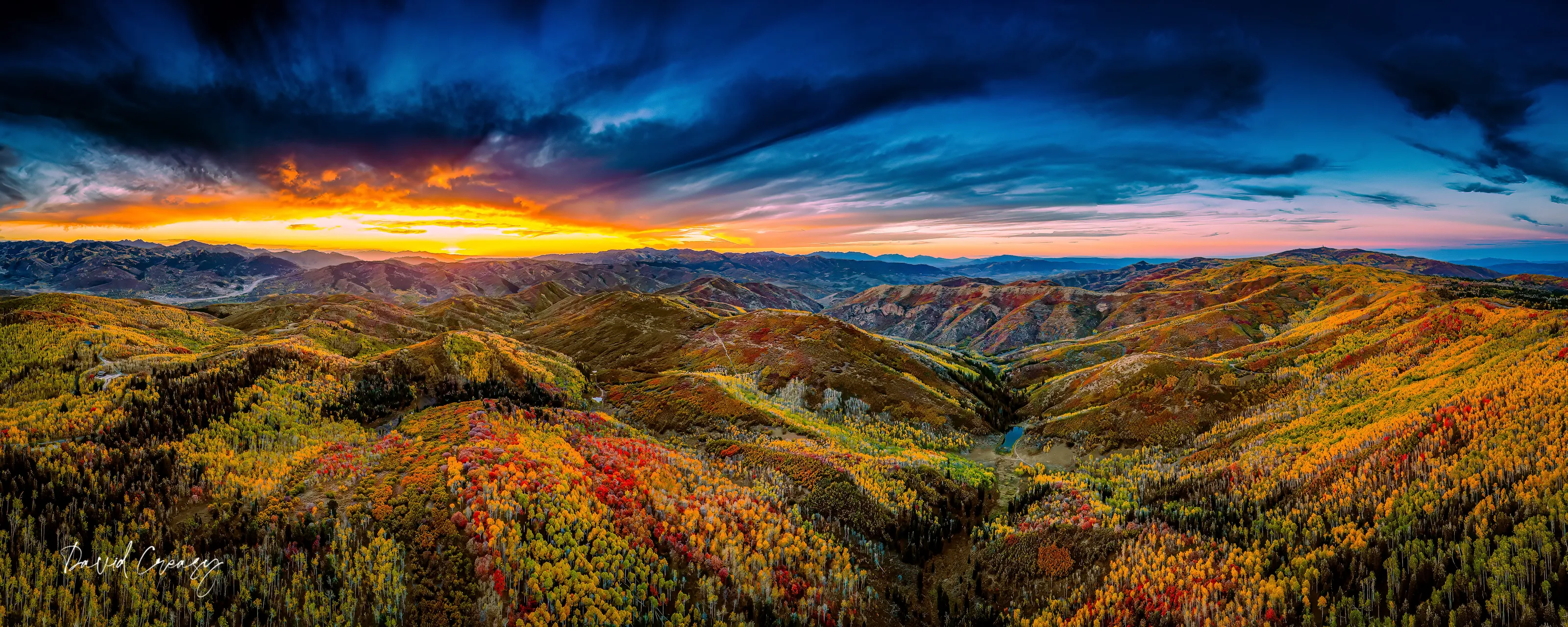 Fall Sunset in Park City Utah