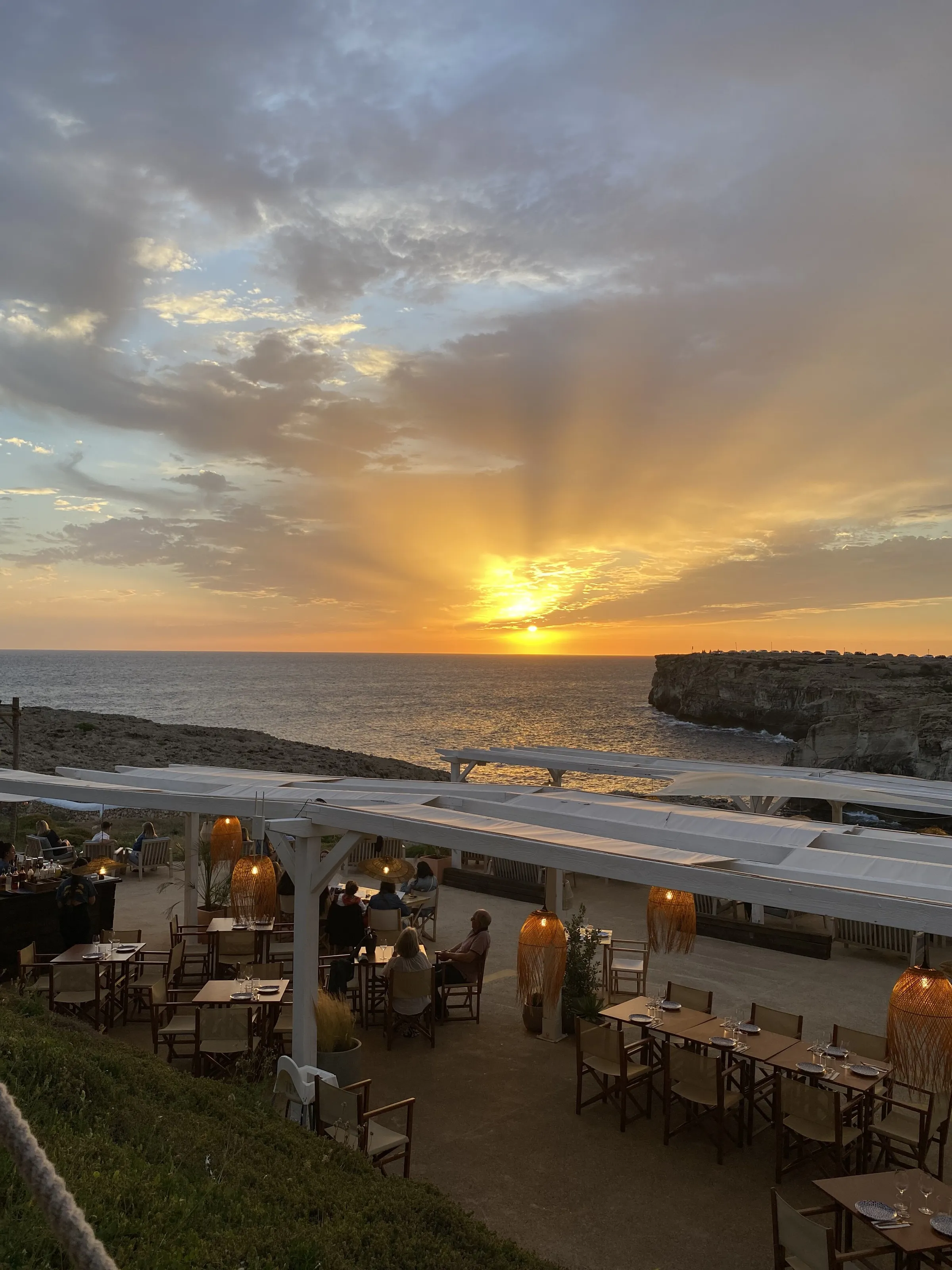 Sunset over the med