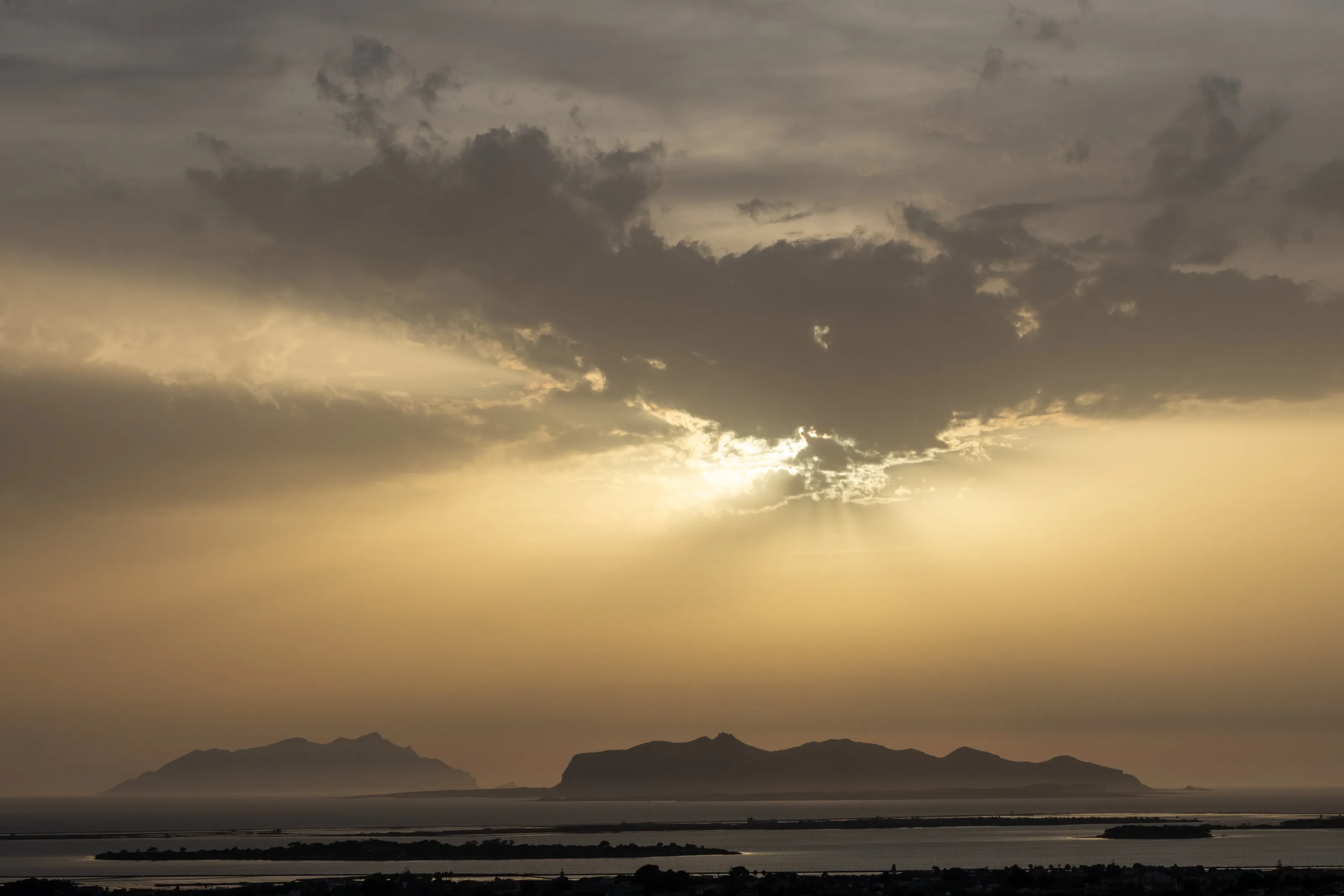 Sunset over the Egadi Islands, Sicily
