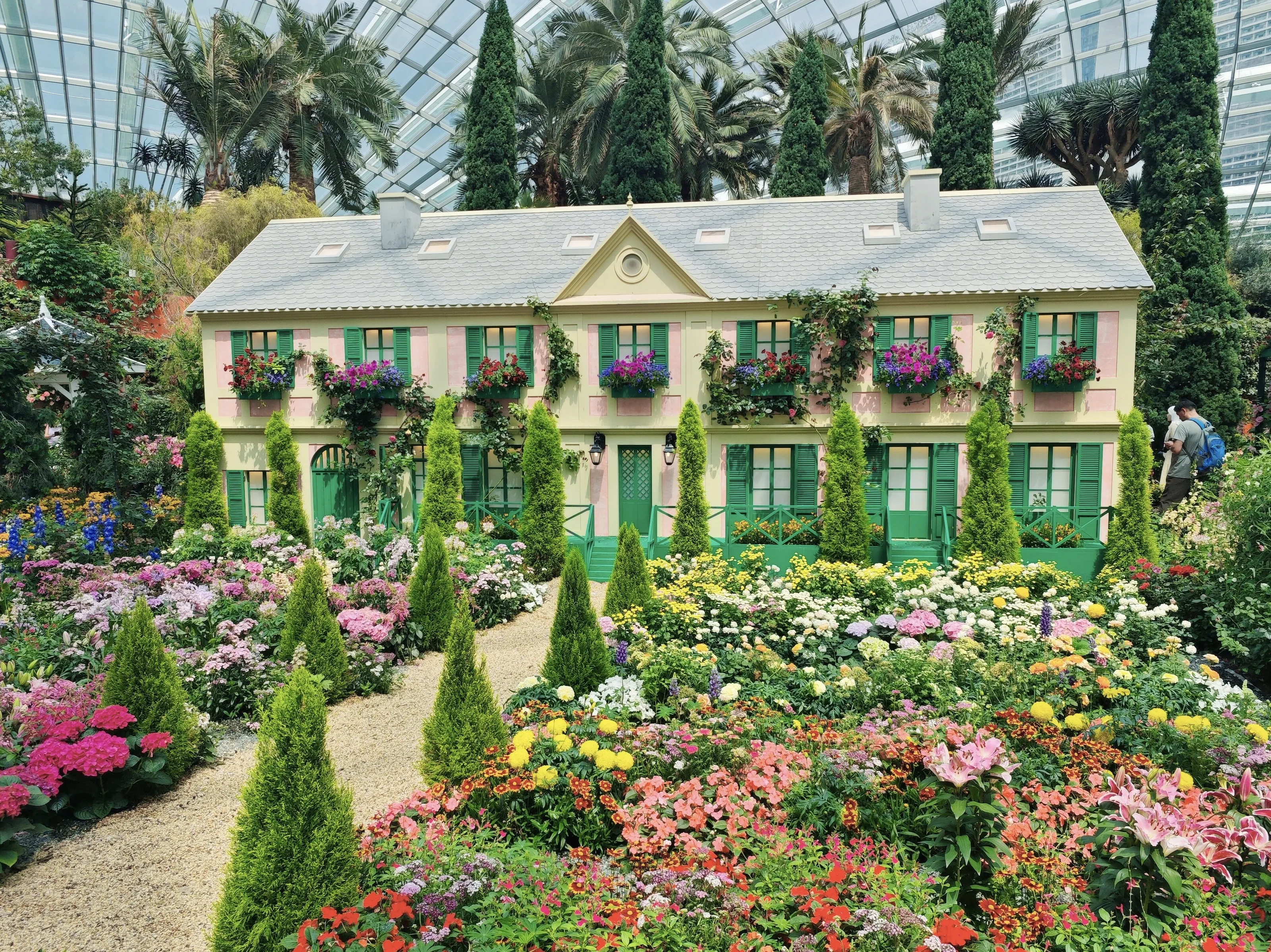 Impression of Monet-Exhibition at Flower Dome Singapore