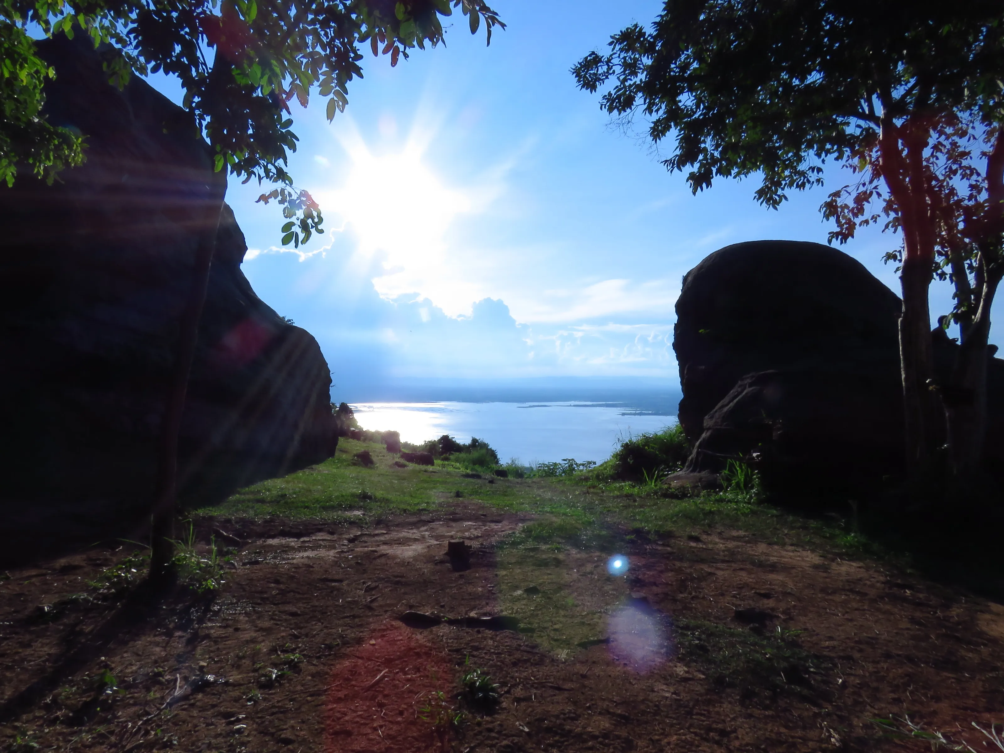 Evening sun Scenic Hin Chang Si Khon Kaen.