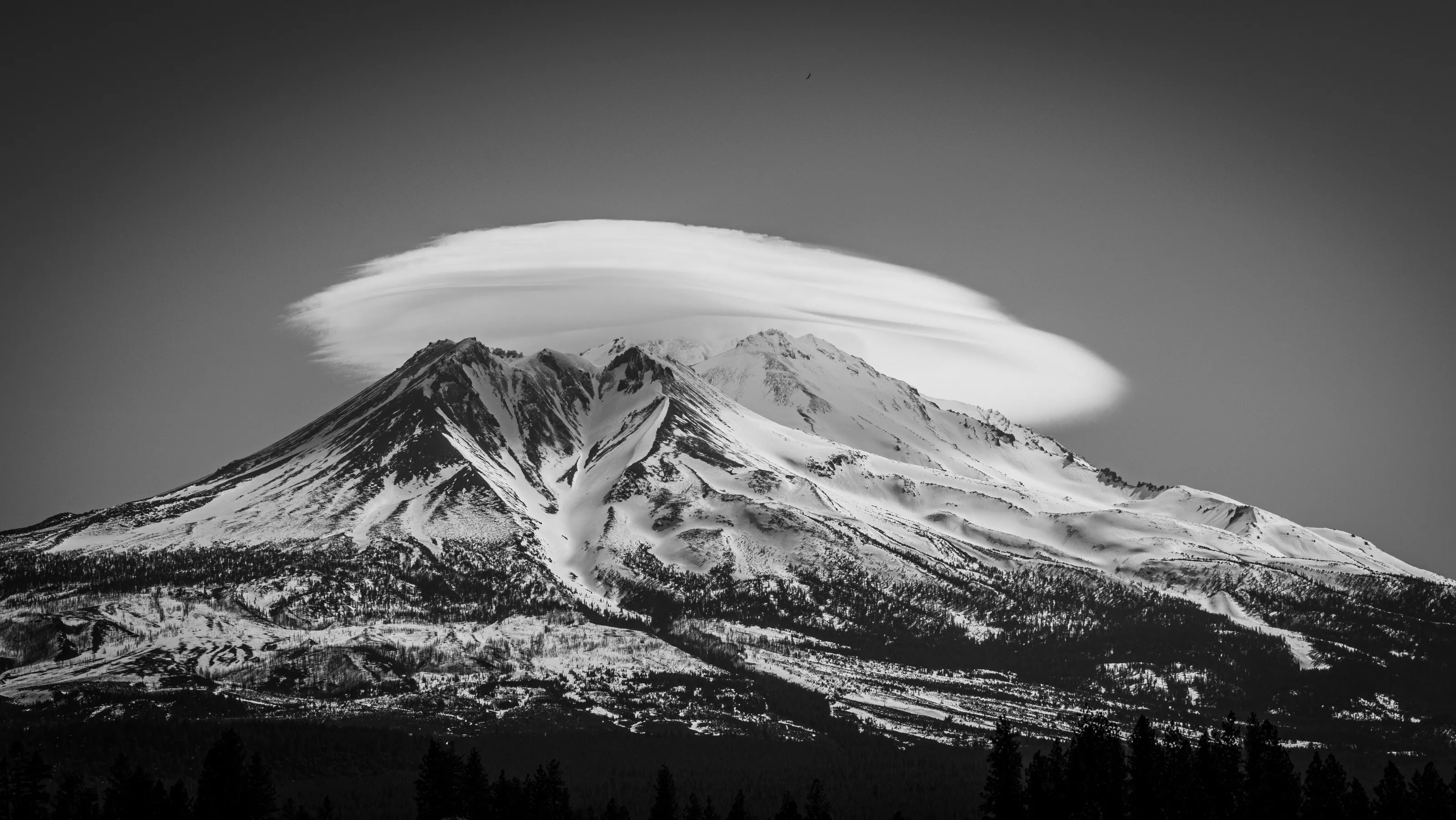Lenticular Cloud Over Mount Shasta