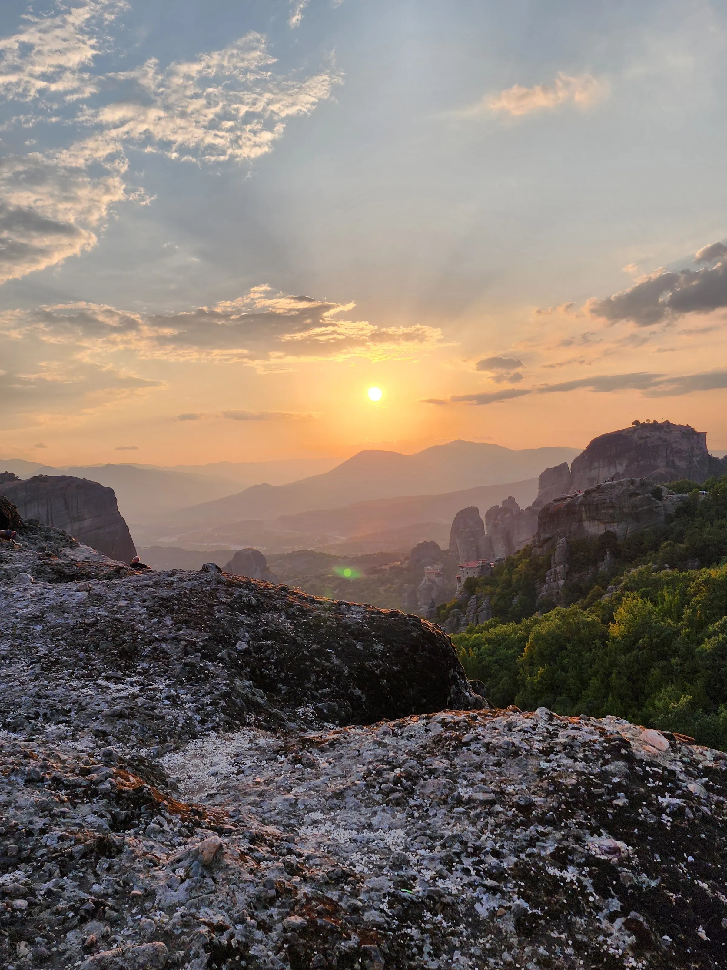 Meteora, Greece Sunset