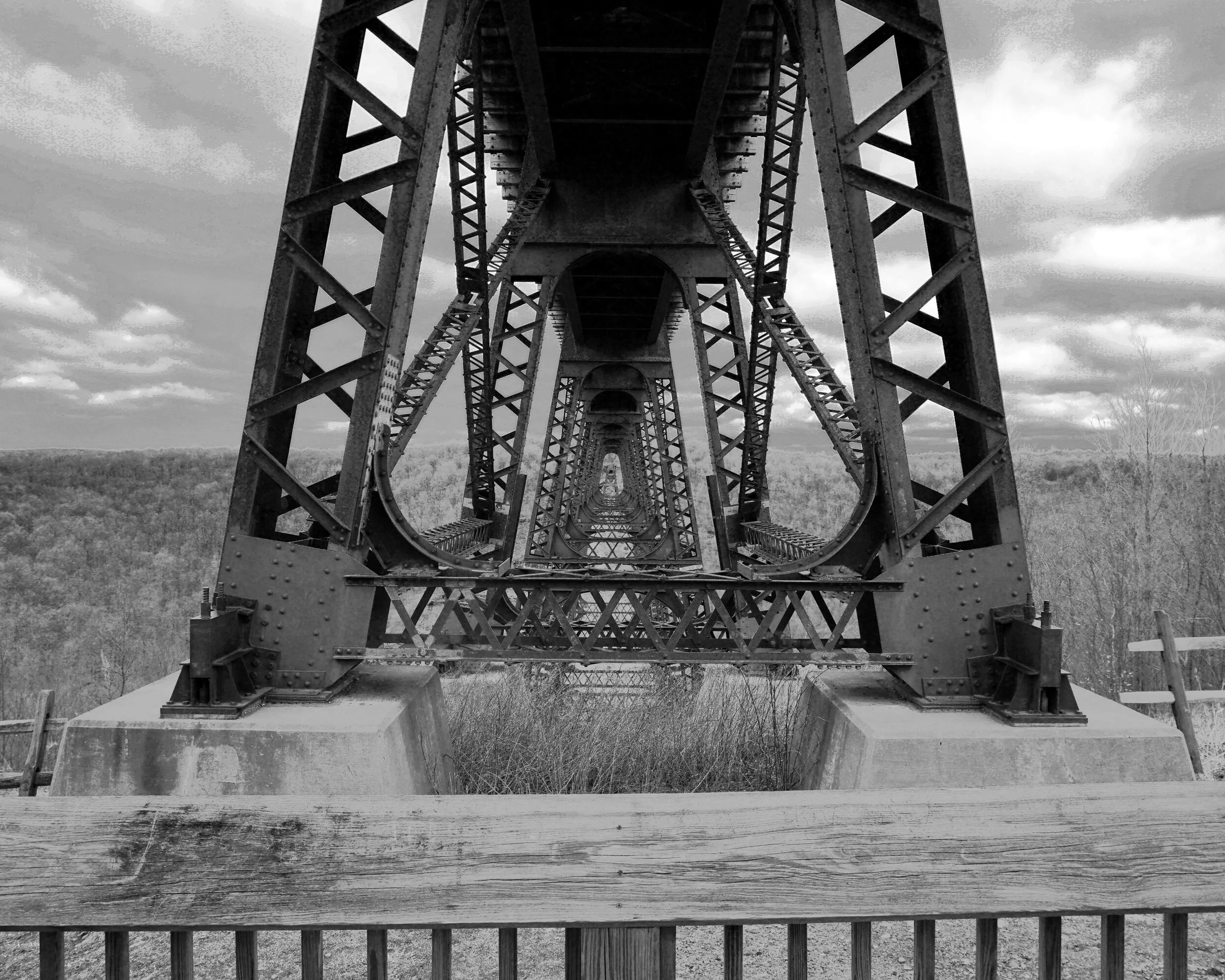 Under the Train Tressle