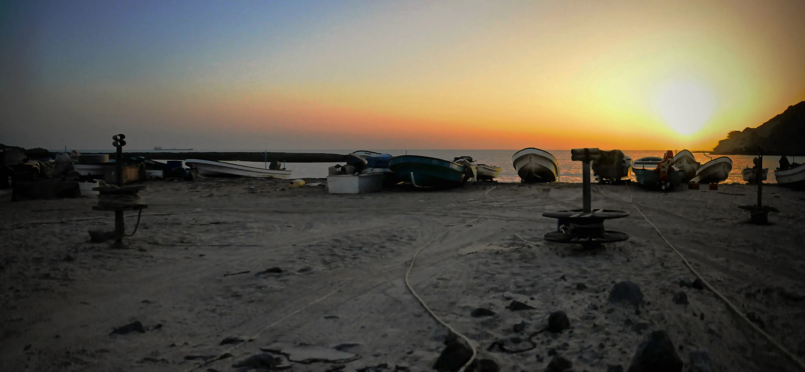 The beach
