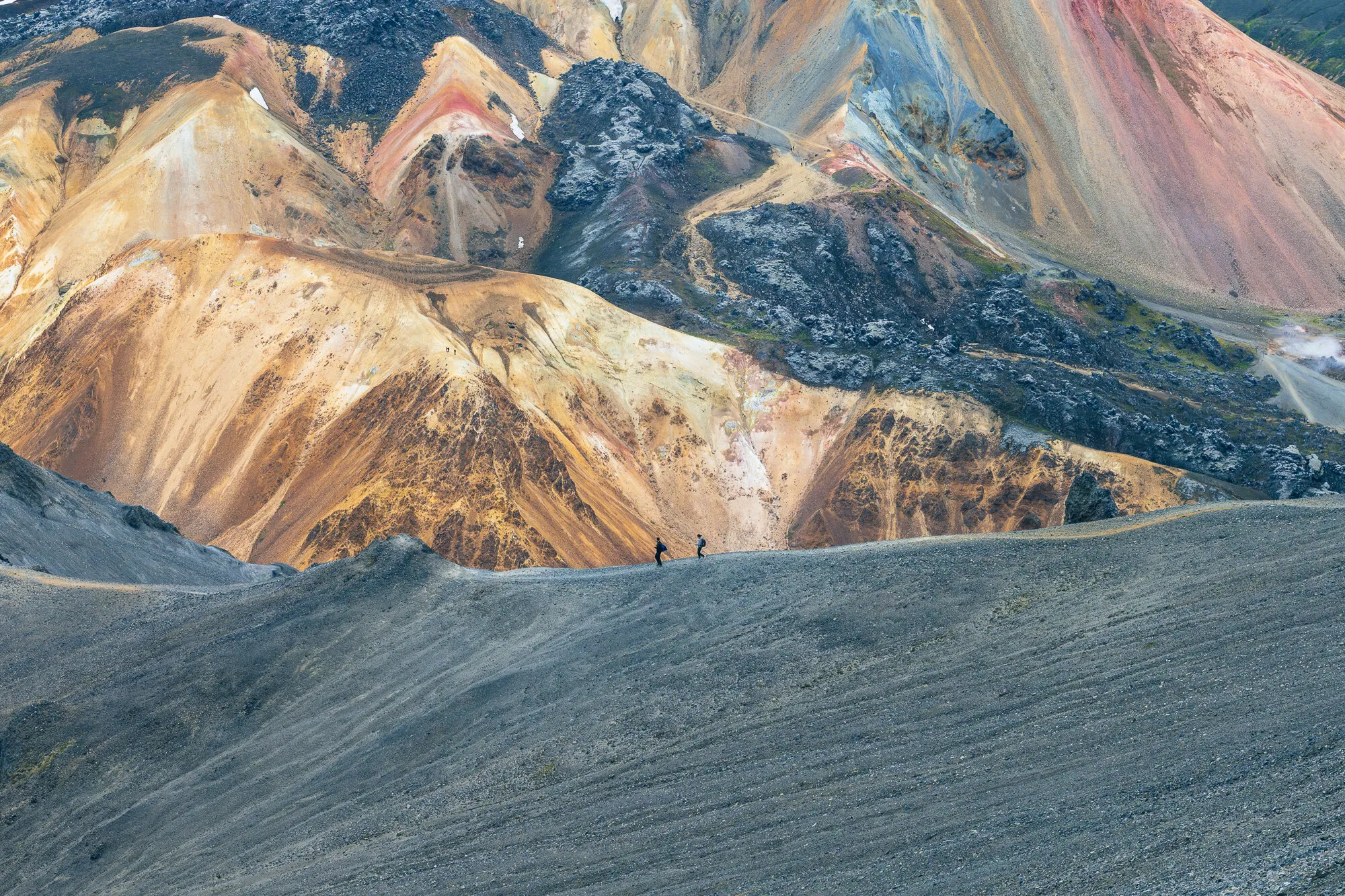Hikers in Iceland