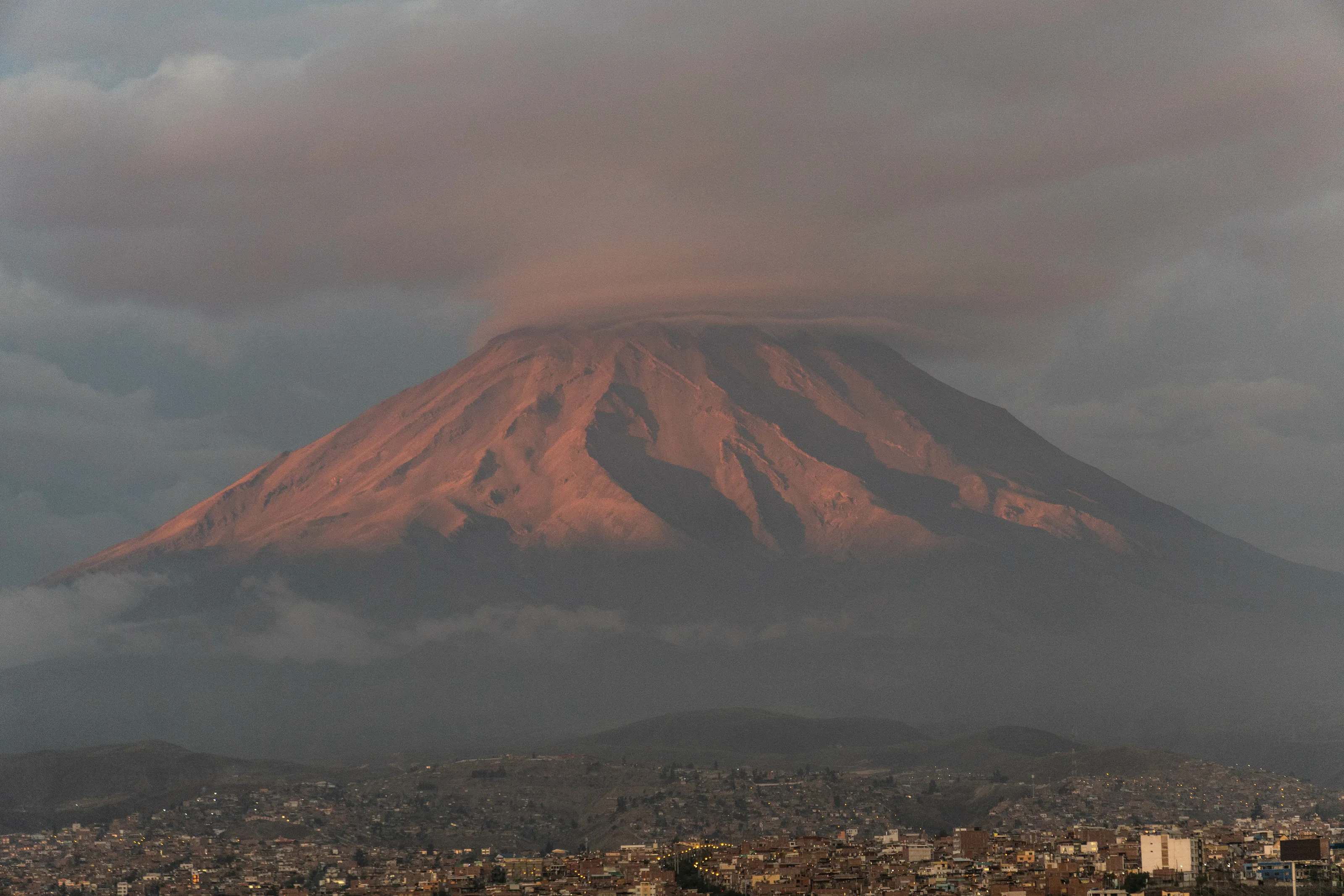 Misti at sunset. Arequipa..Peru