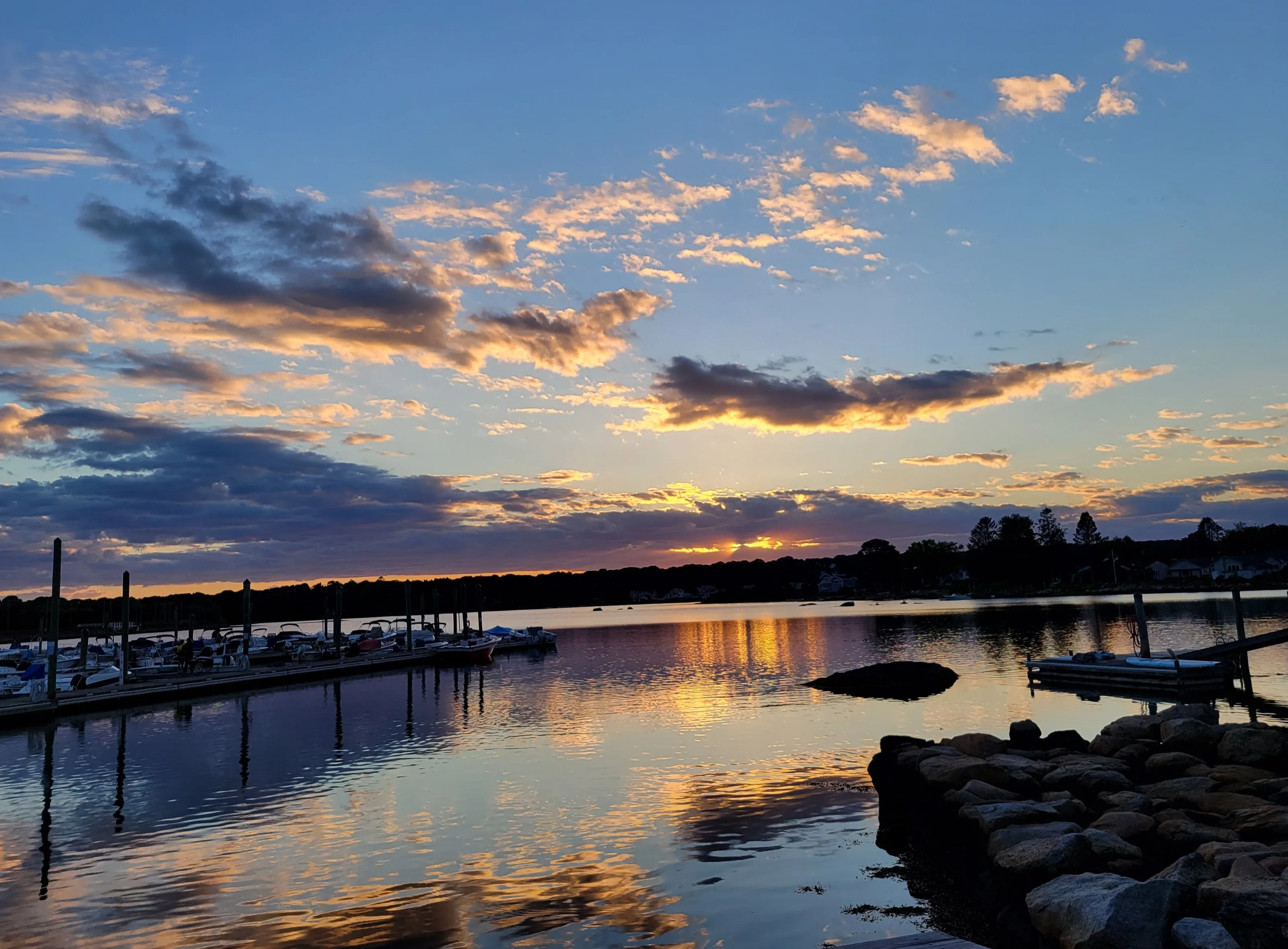 North Stonington Sunset at the Marina