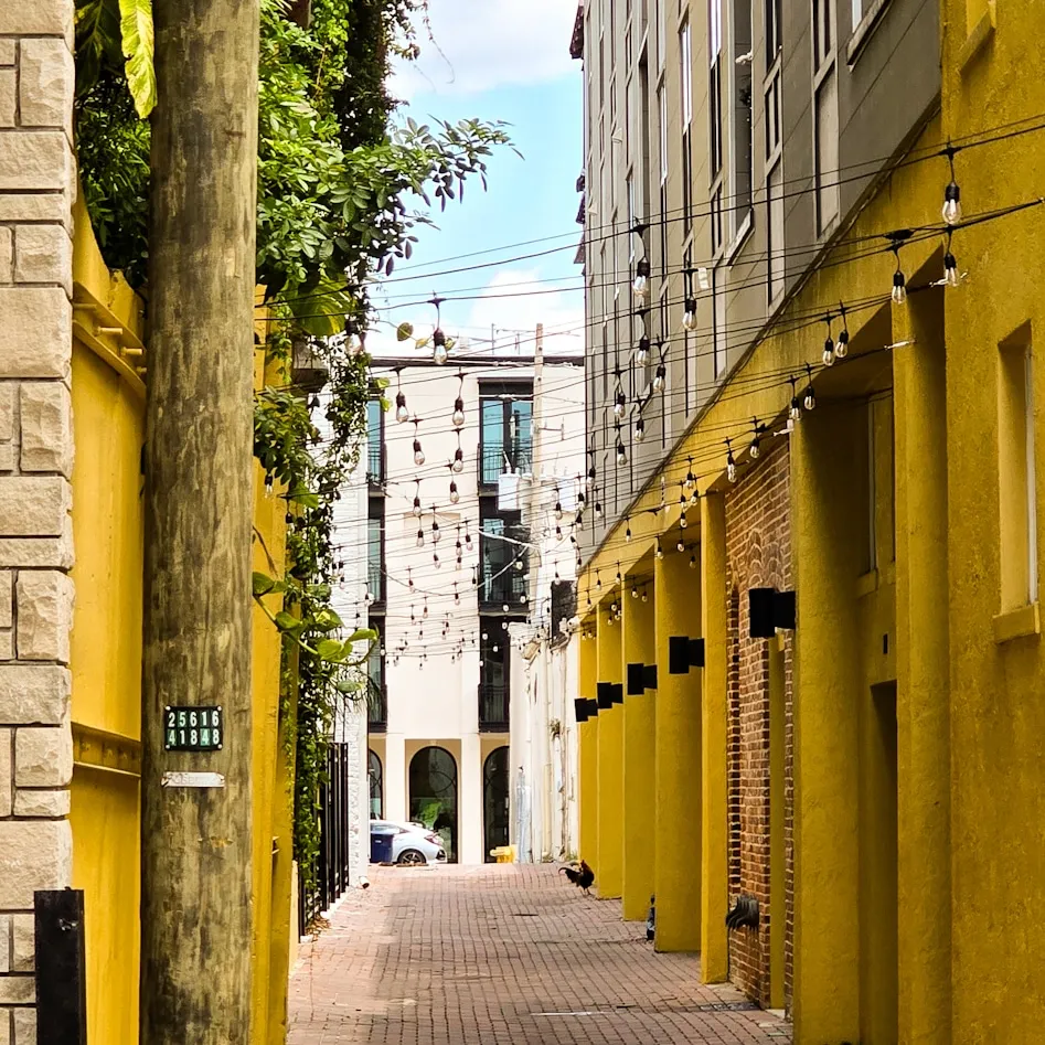Yellow alleyway