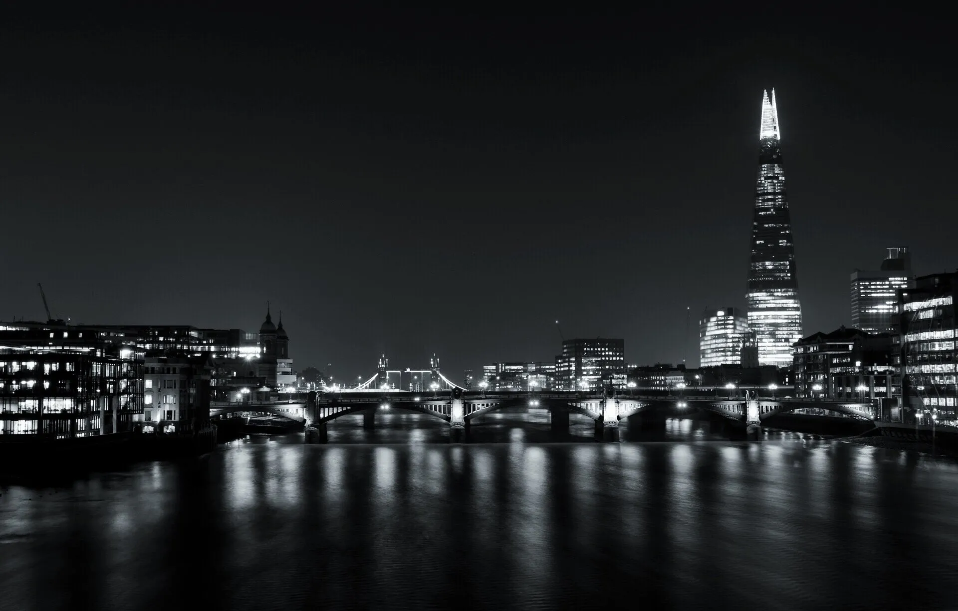 London, The Shard by night.