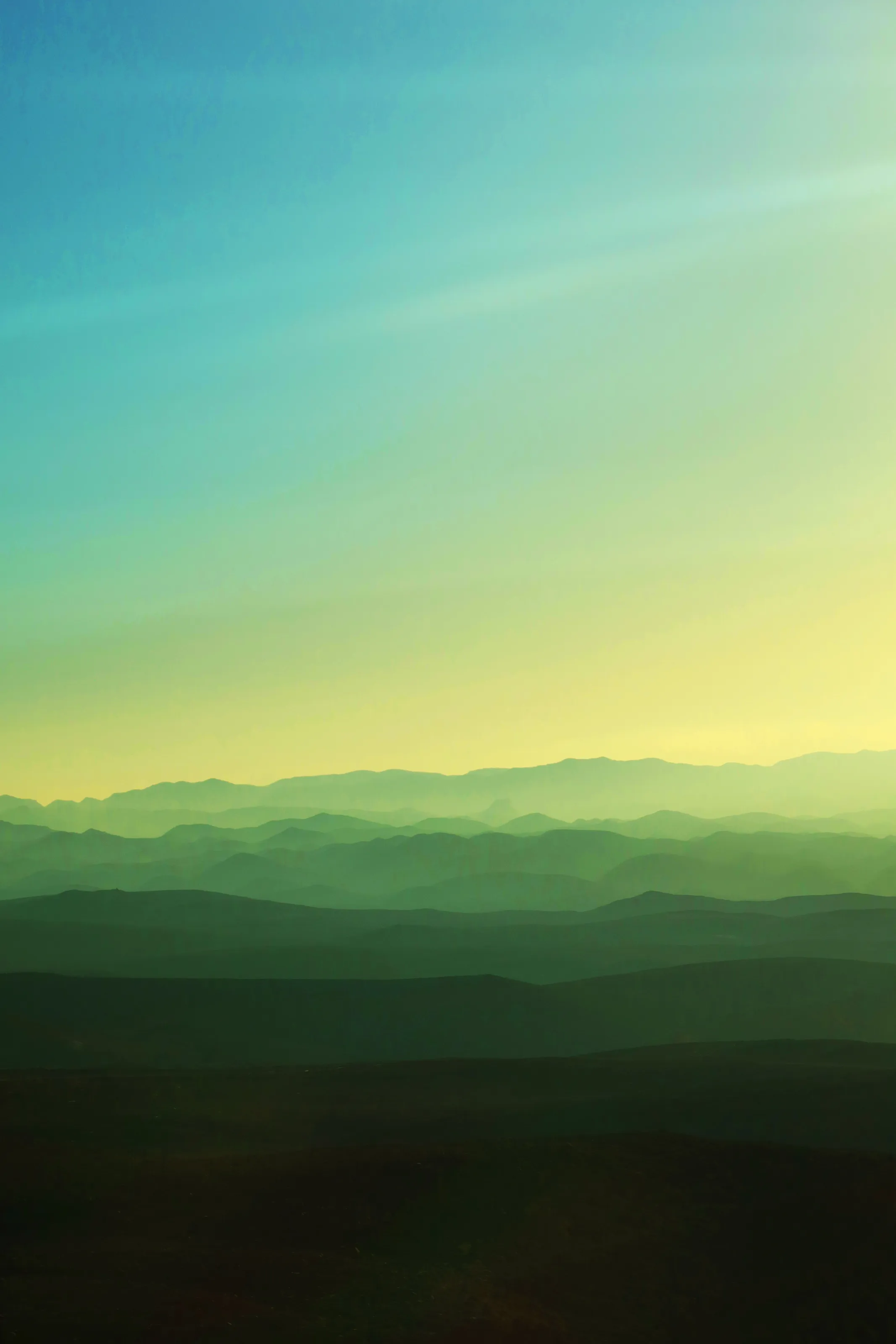 Sahara Desert at 7 am, on a way to Cairo, Egypt, 2023