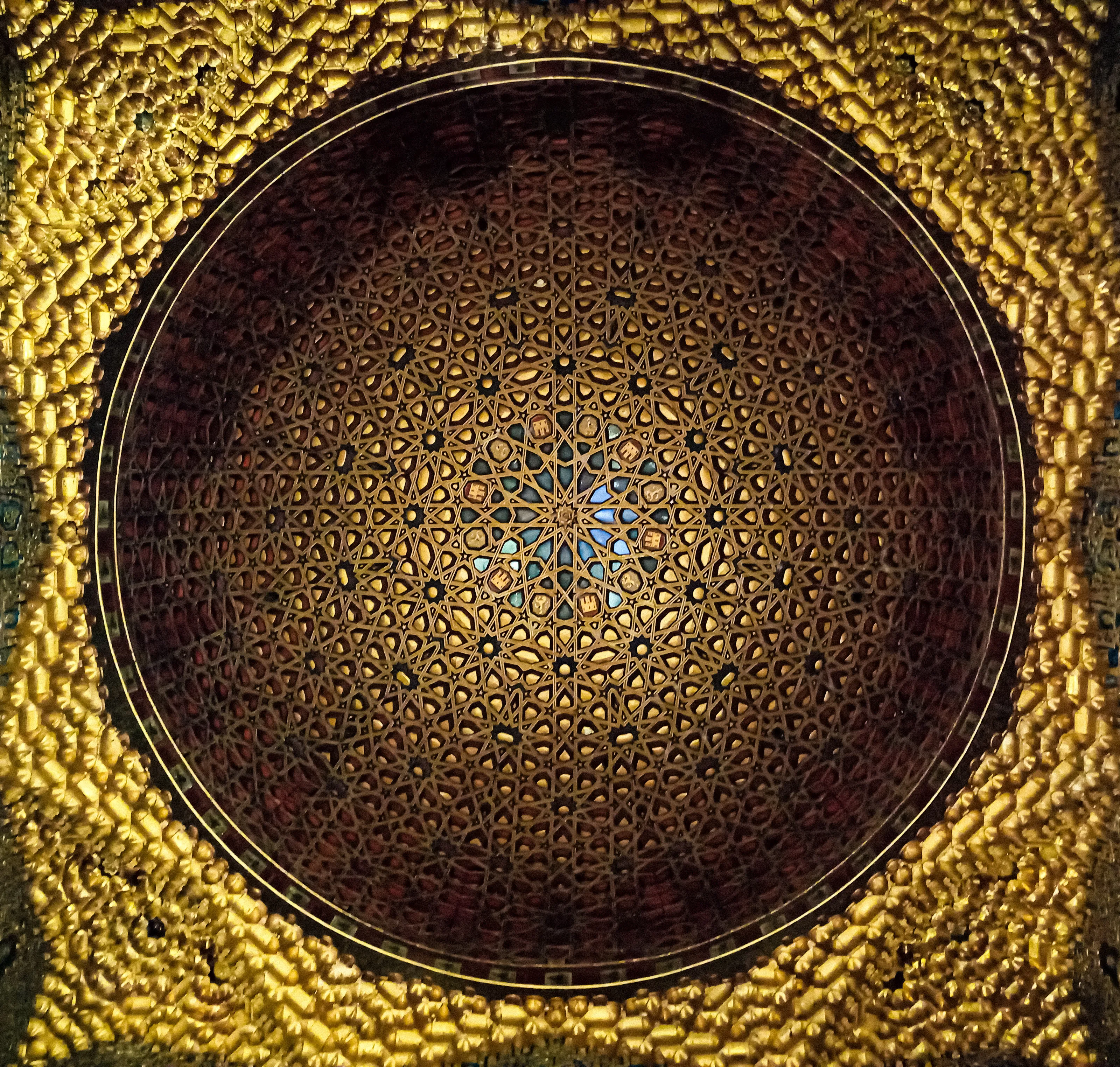 A dome in the Real Alcazar, Seville