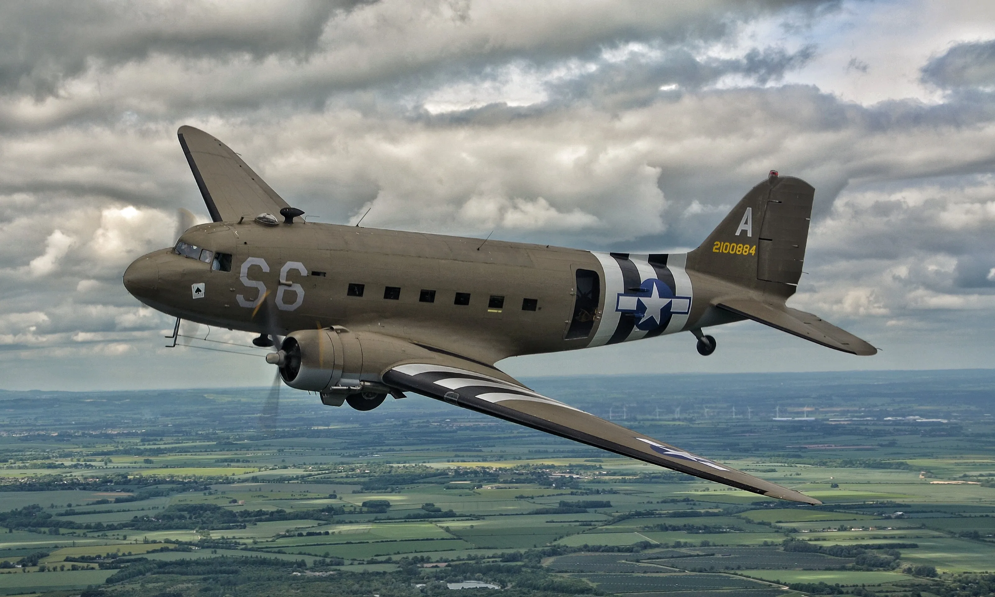 Dakota over England