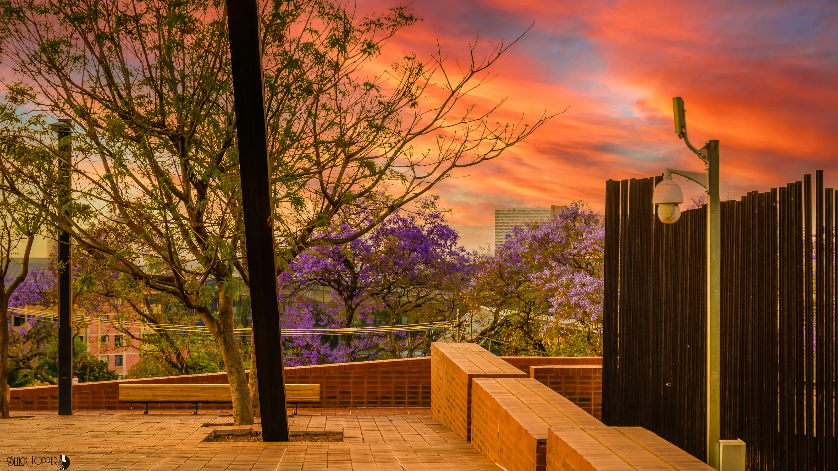 Sunset a the Pretoria Freedom Park Heritage Site
