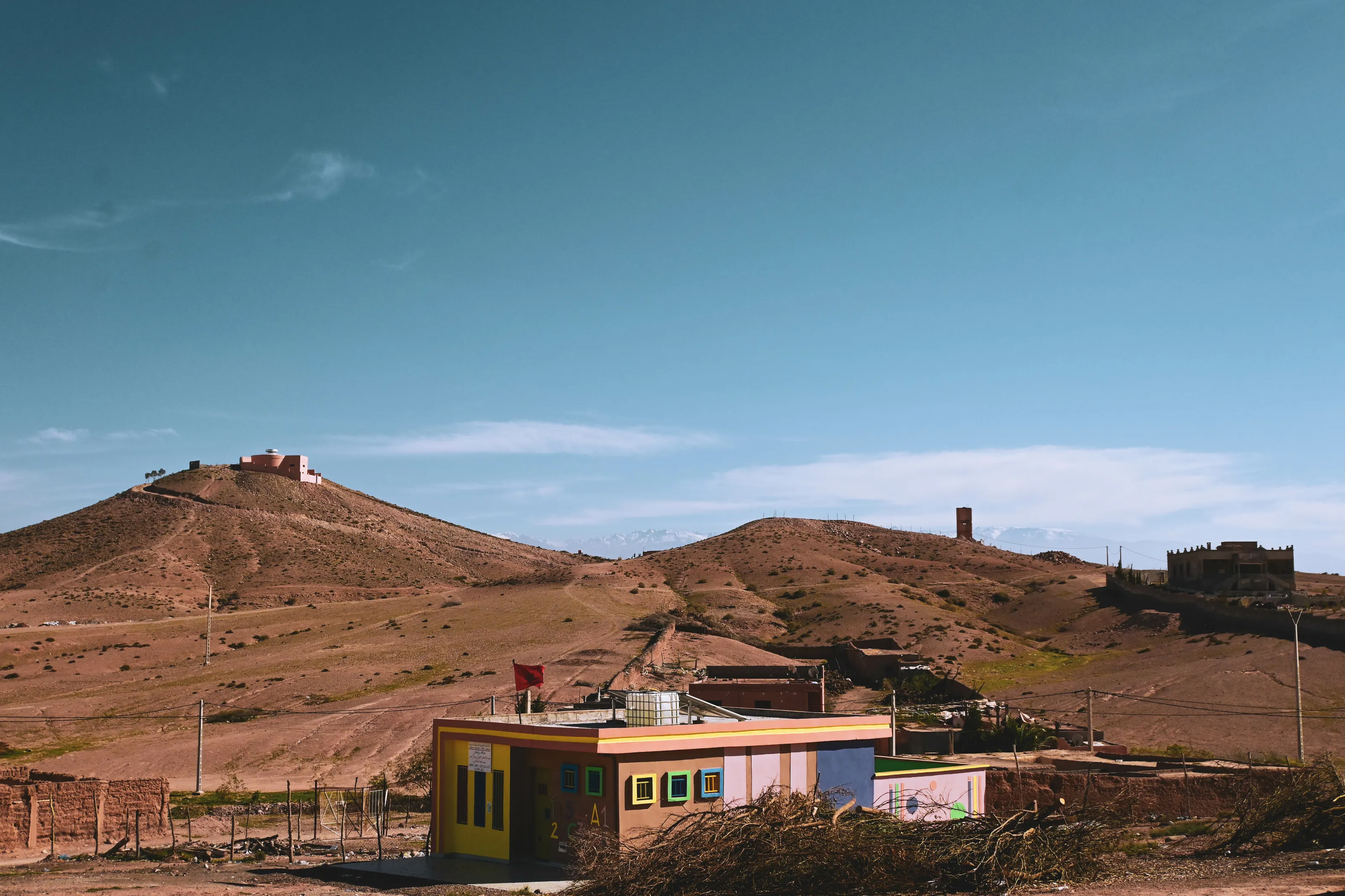 School in desert
