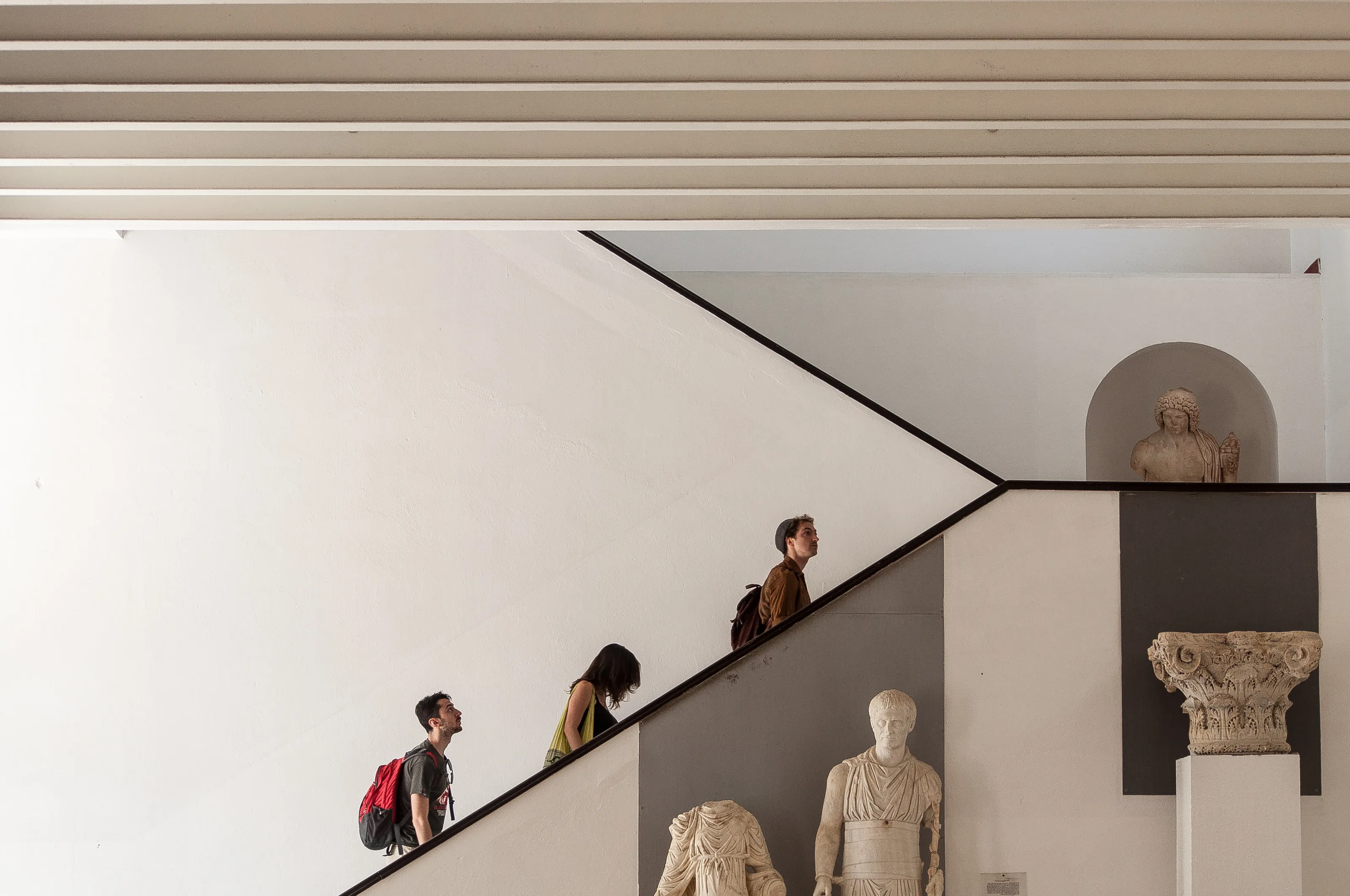 visiting museum