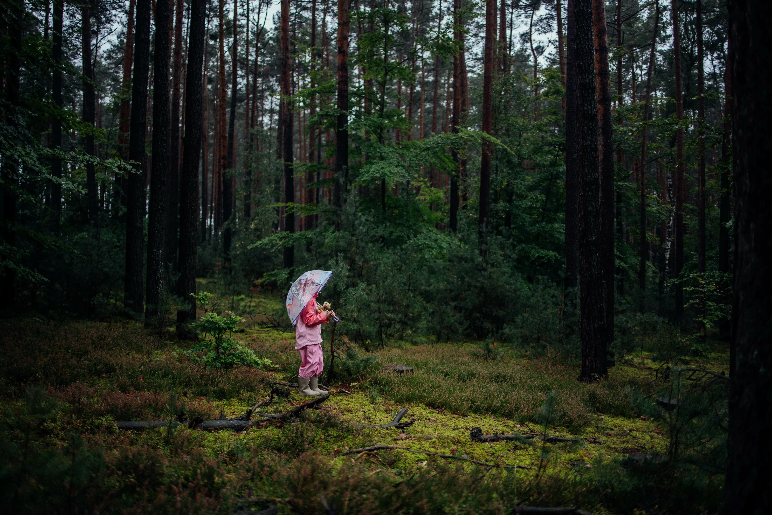Girl in the forest