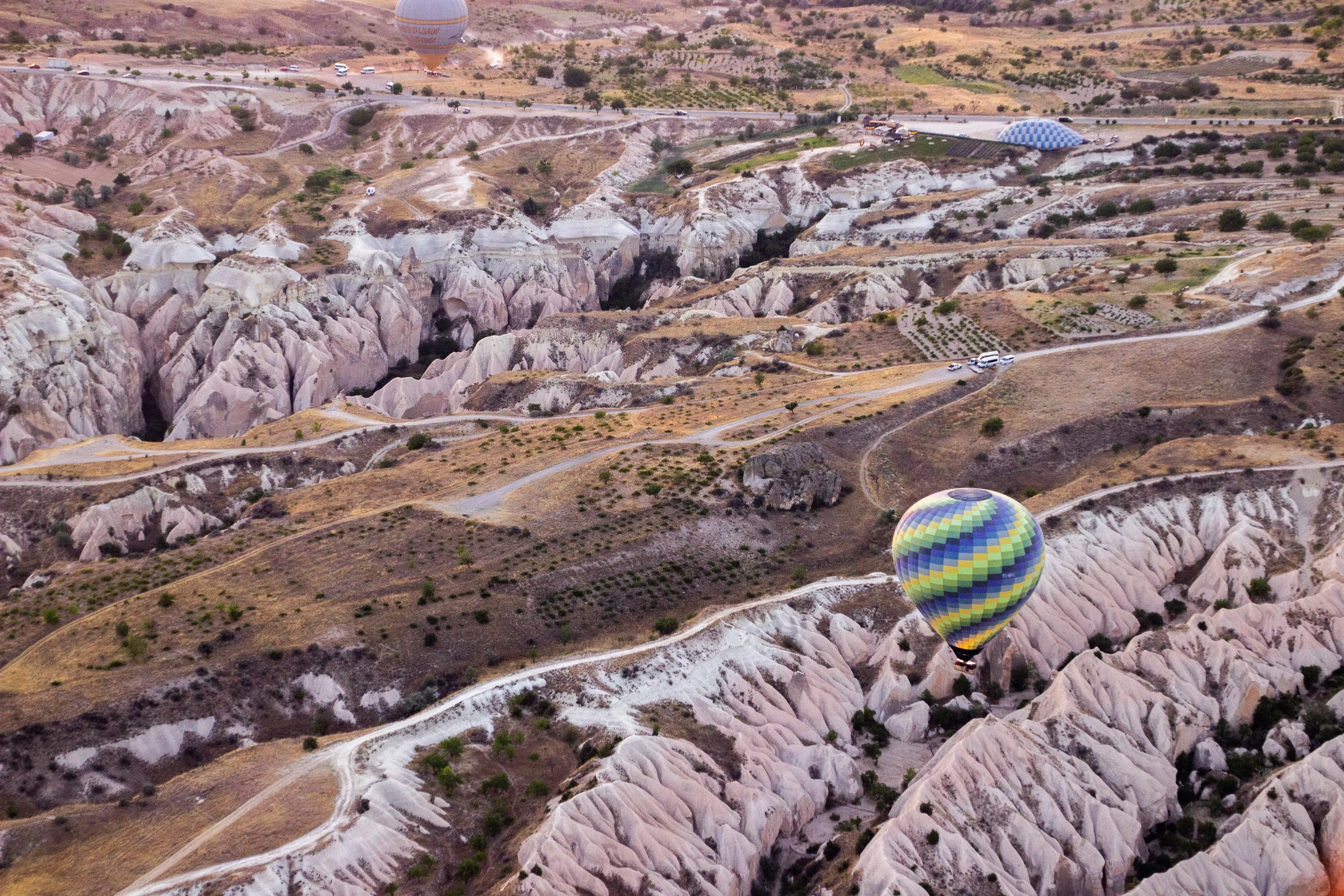 Feeling high in a hot air balloon