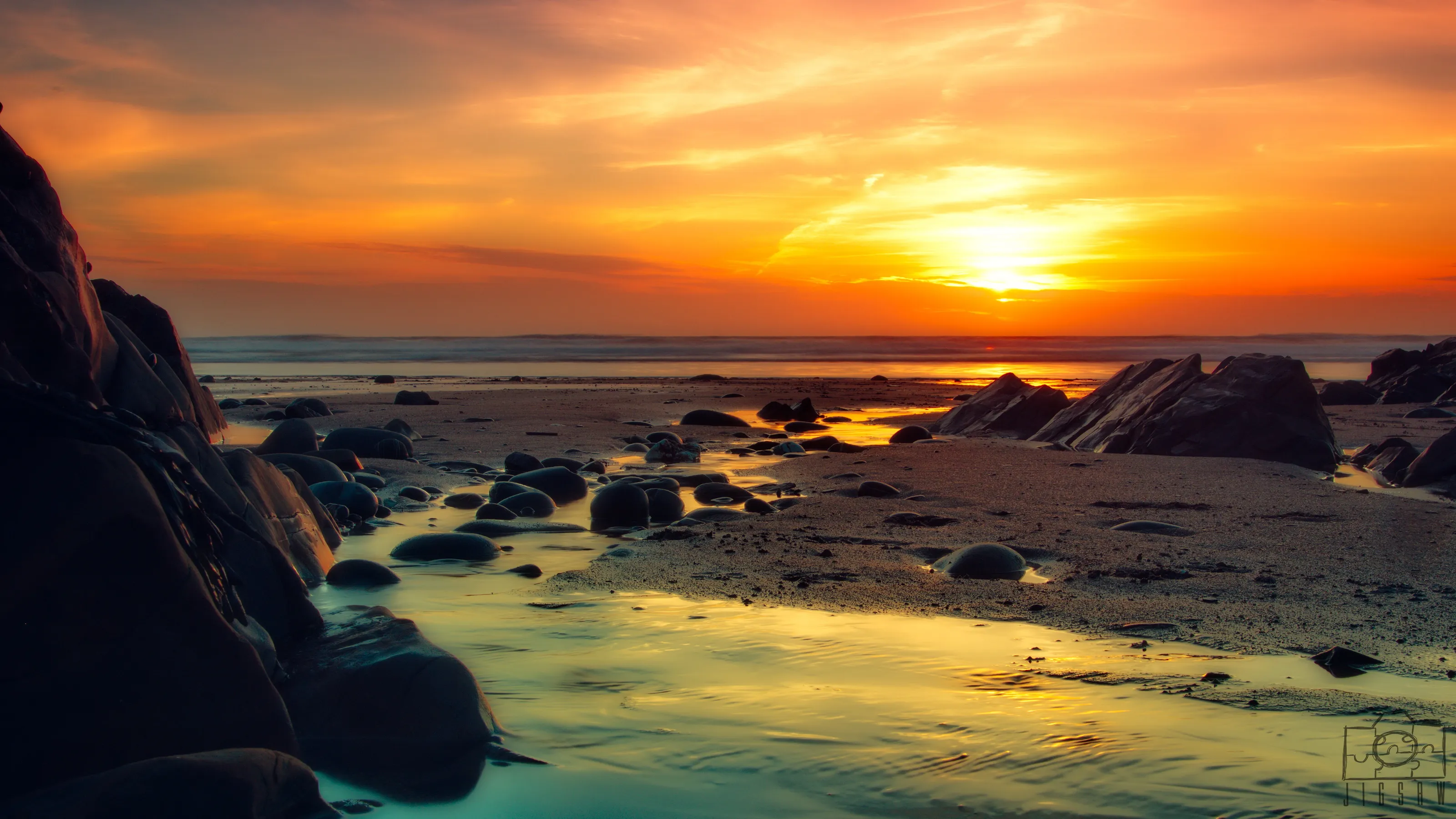 Sunset at Widemouth