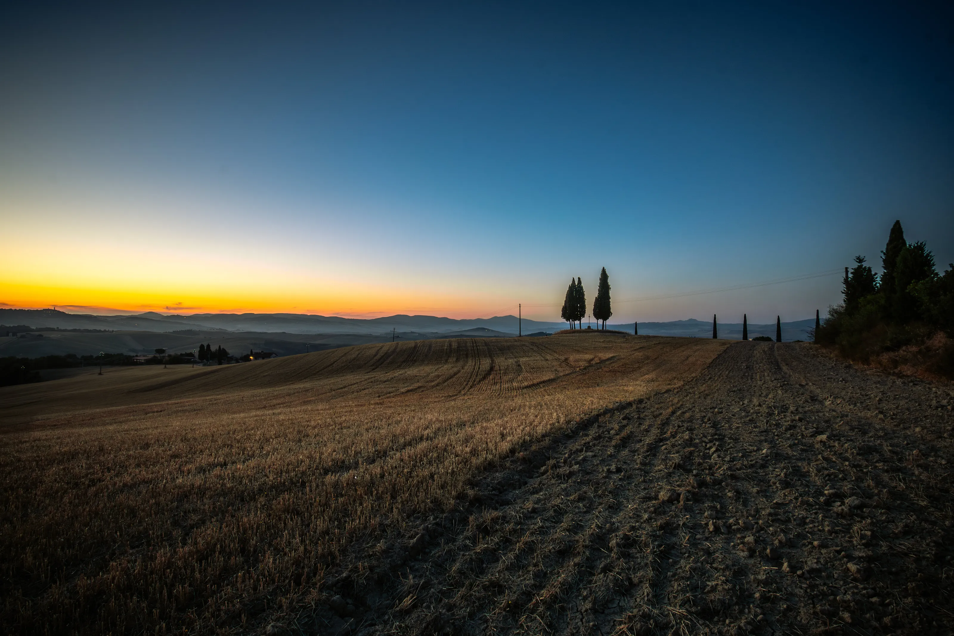 Daybreak in Val d`Orcia