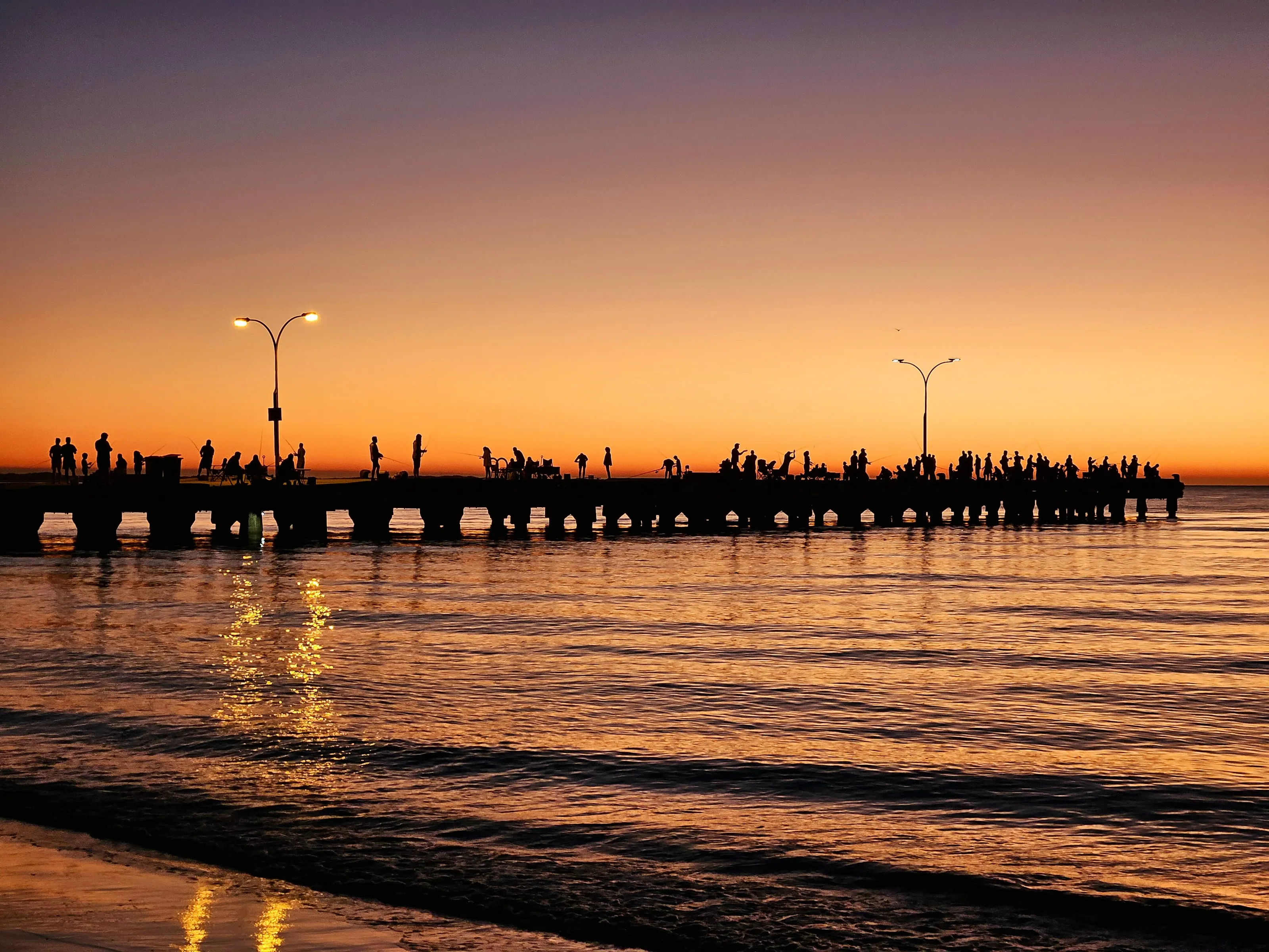 Jetty at sunset