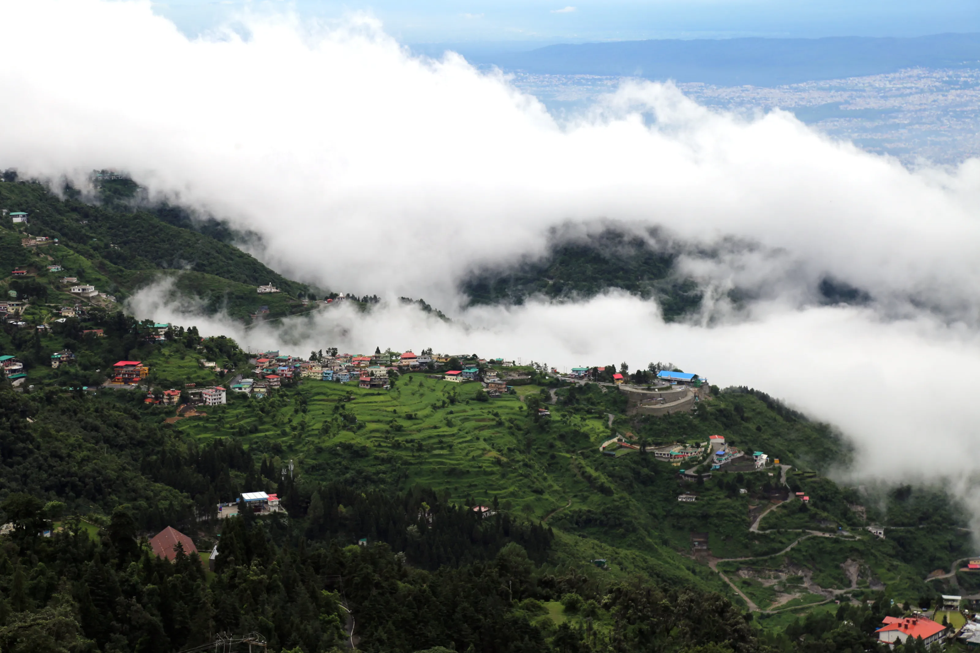 Cloudy views, My village  Bhatta Gaon Mussoorie, Dehradun , Uttarkhand (India)