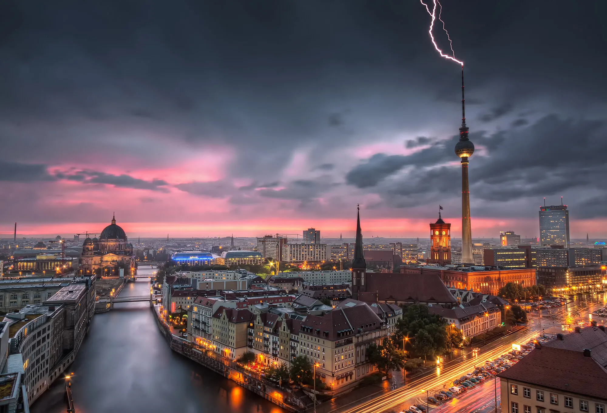 Thunderstorm at Alexanderplatz