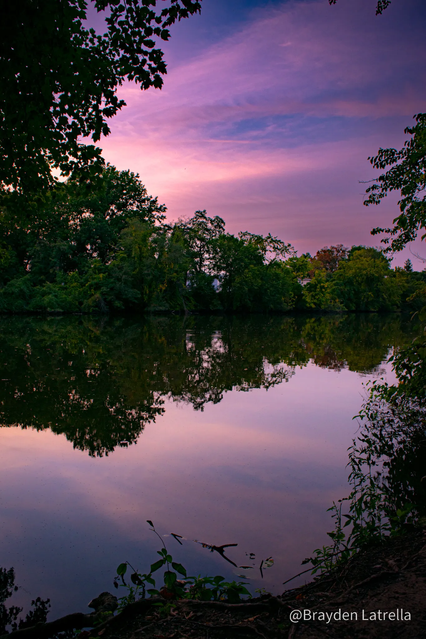 Sunset On a Lake
