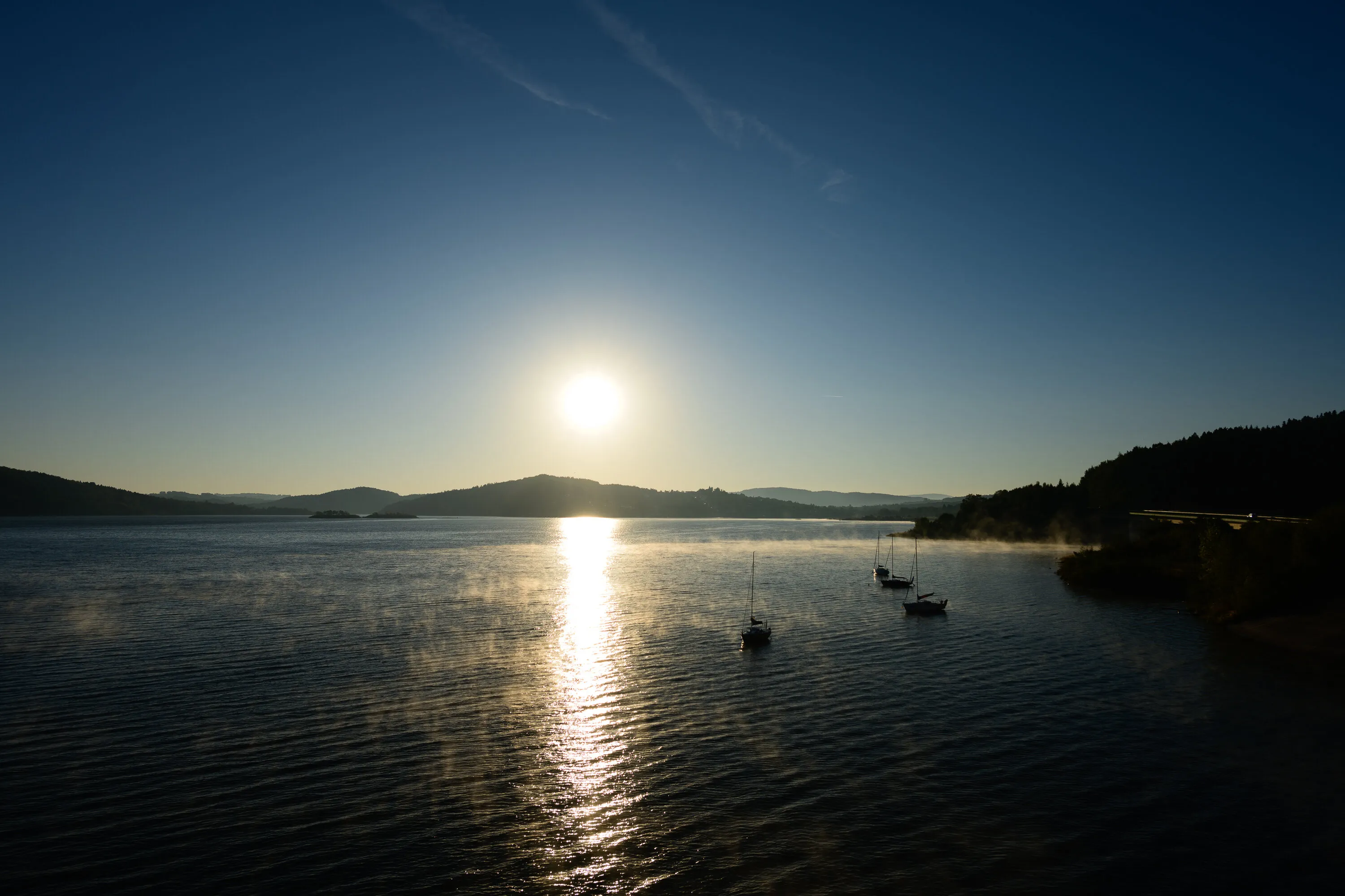 The Sunrise over the Lake