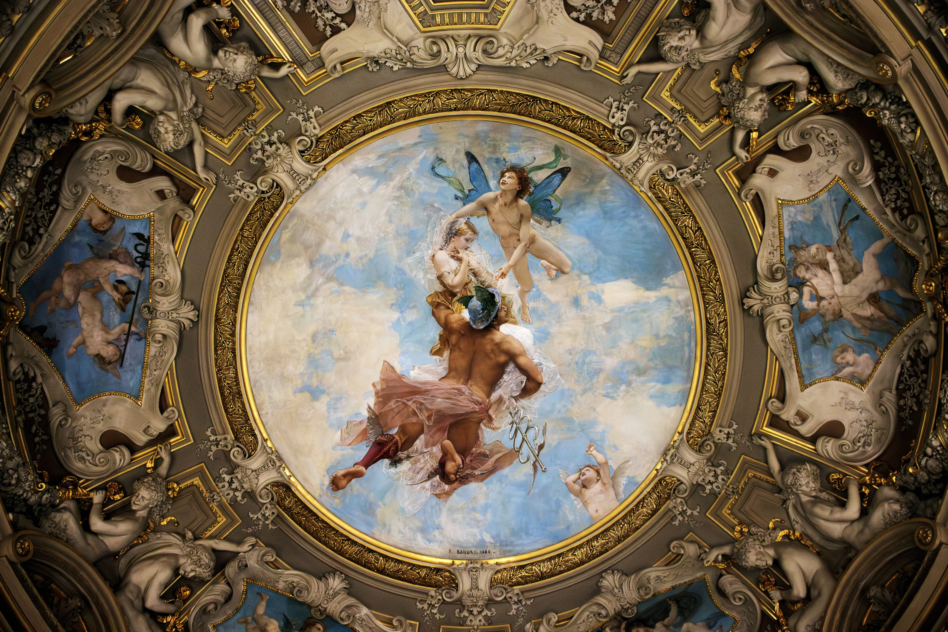 Le plafond du Chateau de Chantilly