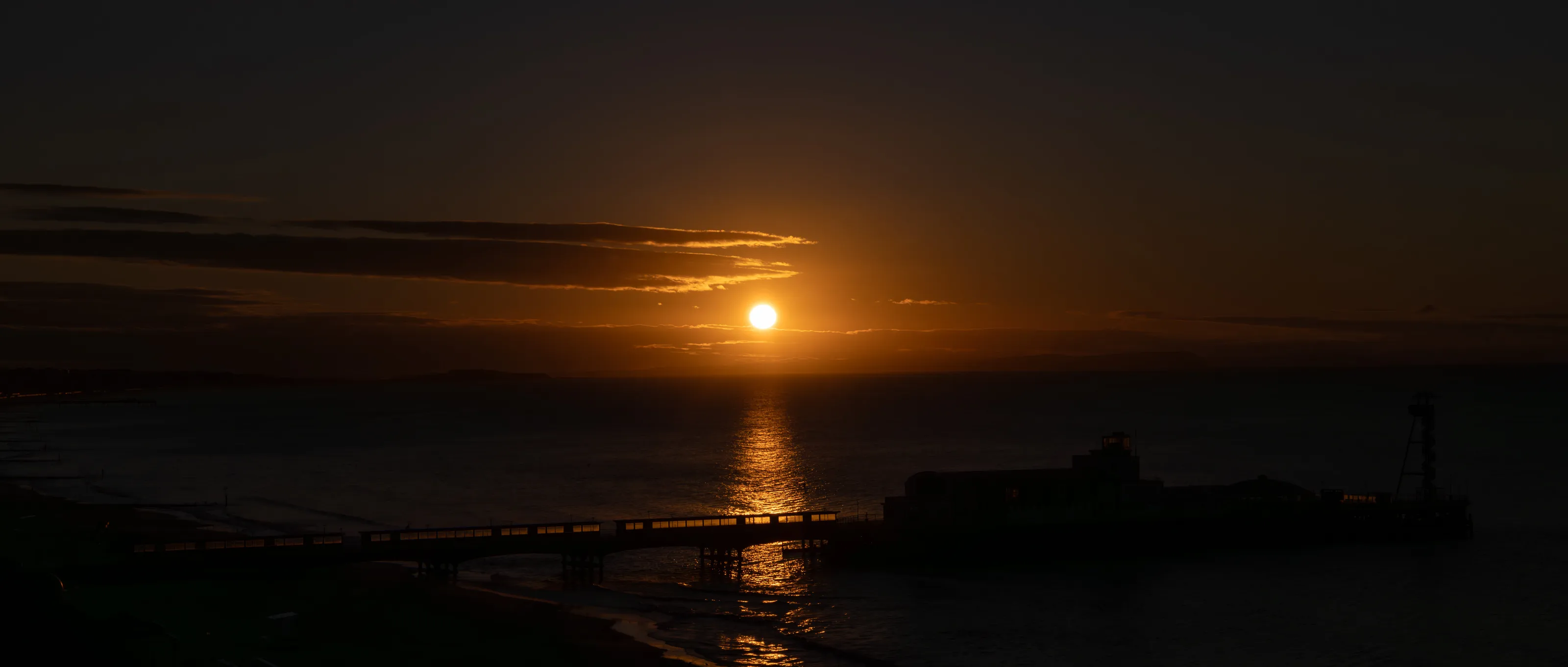 Golden Sunrise Over the Sea