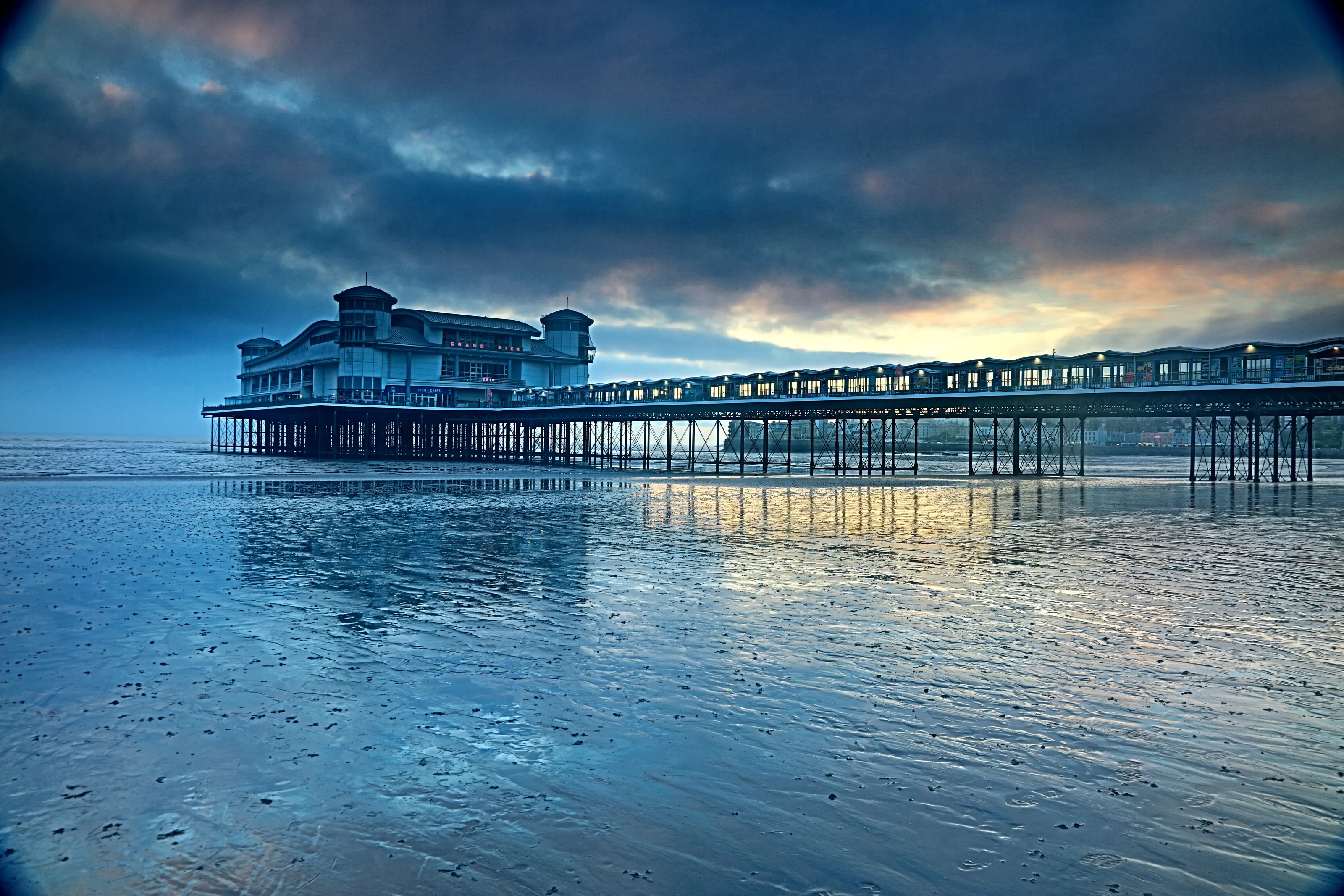 Sunset over Weston super Mare