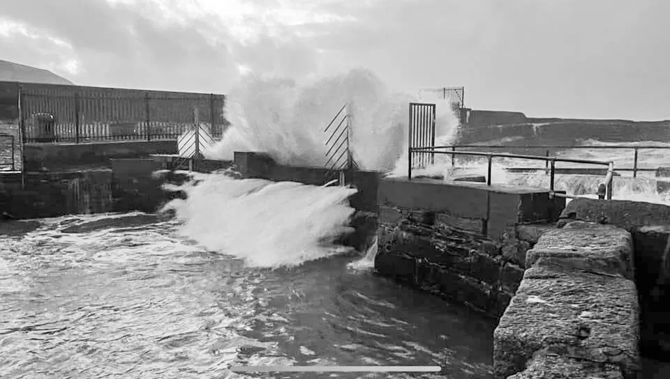 Strom Dudley Portreath Harbour  Cornwall