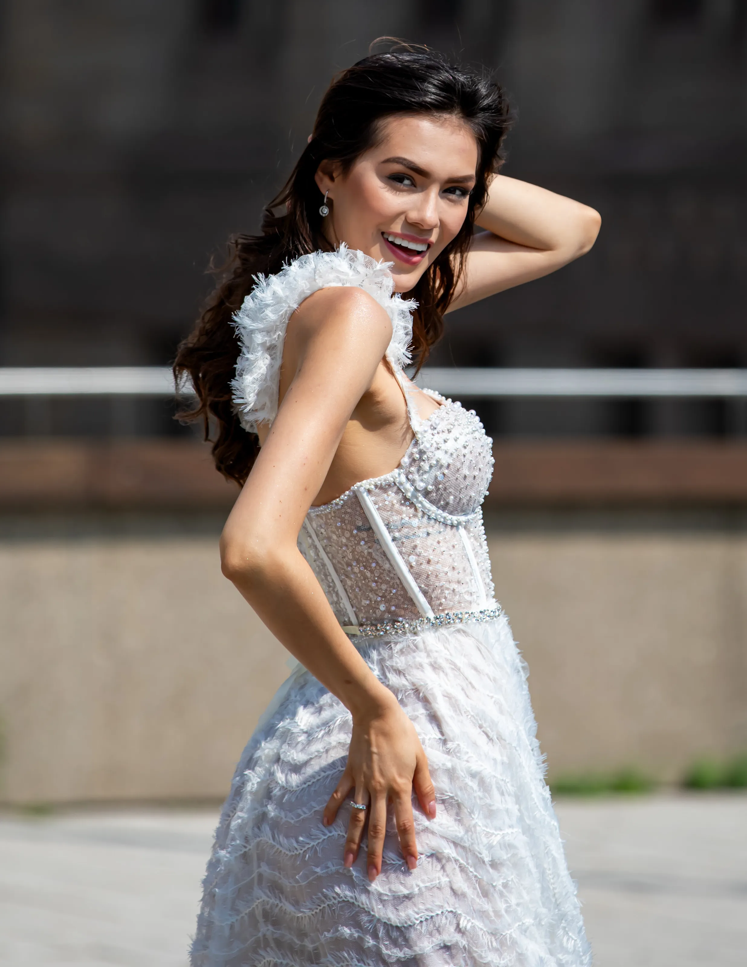 Model Wedding day