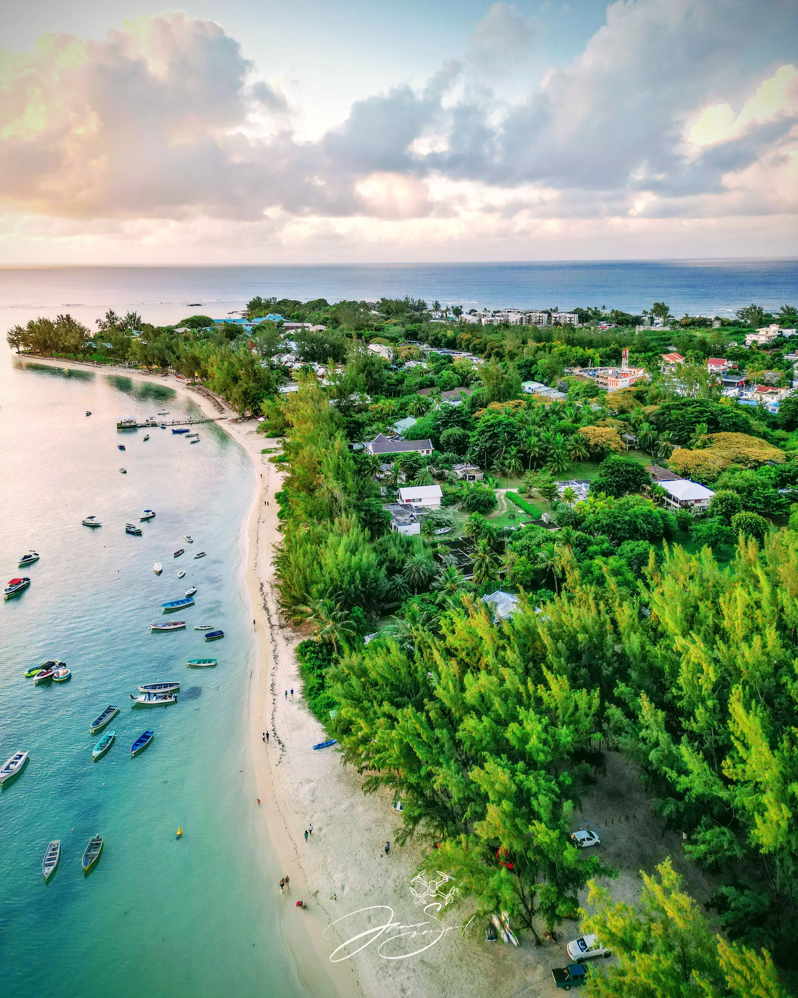 Mont Choisy at sunset