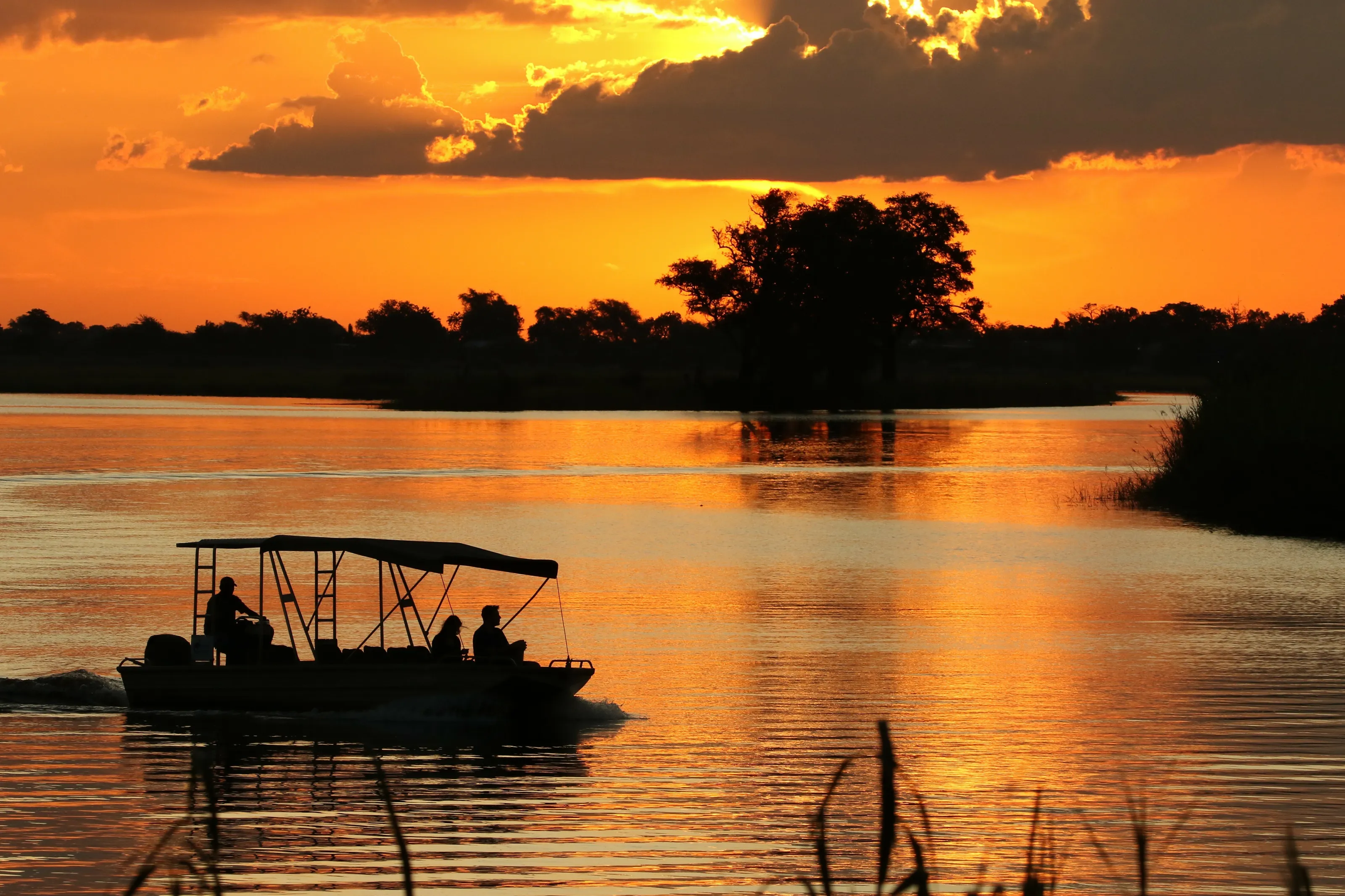 Sunset on the Chobe river, Botswana