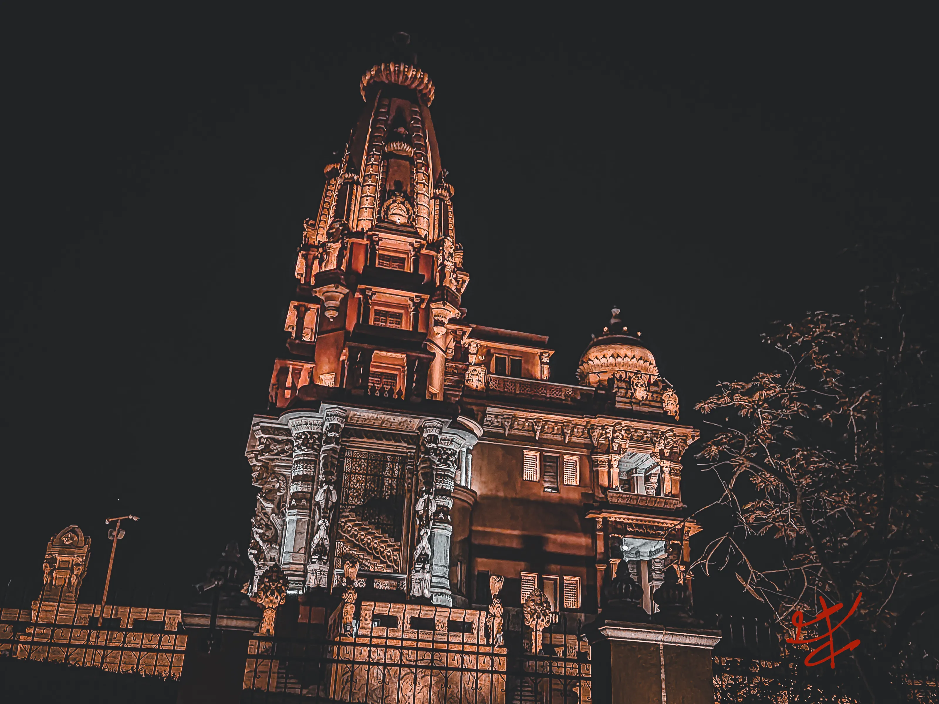 Ancient Buildings at Night
