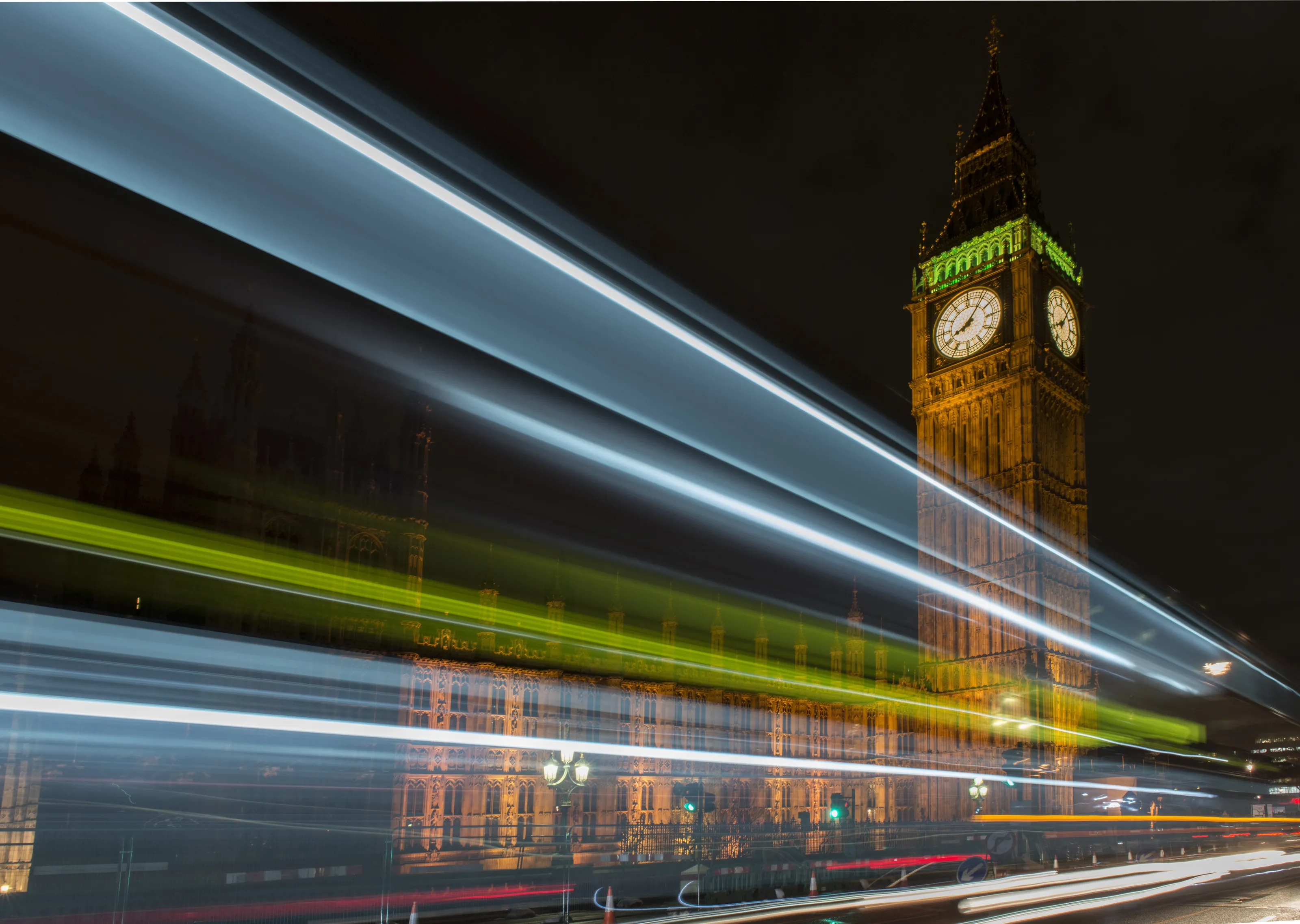 London at night
